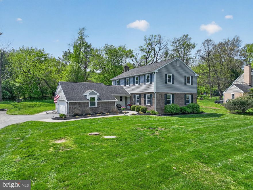 Beautiful 4-bedroom, 2.5-bath colonial set on a beautifully sweeping lot in the heart of highly sought-after Westtown Township. This move-in ready home has been thoughtfully updated and well-maintained.

The kitchen features expansive granite countertops and stainless steel appliances, opening seamlessly into a spacious, light-filled breakfast area and family room. A charming brick fireplace anchors the space, creating the perfect gathering spot for everyday living and entertaining.

French doors lead to a bright and airy sunroom with a cathedral ceiling, exposed beams, and walls of windows that overlook the spacious backyard. A second set of French doors opens to a private EP Henry patio with a beautifully designed walkway connecting to the driveway which is ideal for summer barbecues and outdoor entertaining.

The main level also includes a formal dining room and a generously sized living room, offering both elegance and versatility.

Upstairs, the primary suite serves as a relaxing retreat with a large walk-in closet and a beautifully updated en-suite bath. Three additional bedrooms and a renovated hall bath complete the second floor.

Additional highlights include a 12 years young roof (2014), Energy Star windows (2014) , a 2017 septic system, and a high-capacity wired generator with its own breaker box, capable of powering essential utilities during outages with the flip of a switch.

Located within the award-winning West Chester Area School District and close to Bayard Rustin High School, this home offers low taxes, a peaceful setting, and exceptional convenience. This property is truly a place to call home.