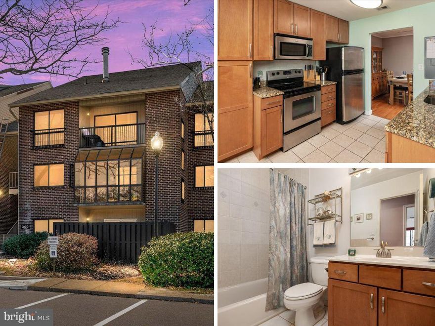 Welcome to easy Annapolis living at 300 Hilltop Lane! This well-maintained 2-bedroom, 2-bath second-level condo offers over 1,000 square feet of comfortable living space with a bright, open layout perfect for everyday living and entertaining.  The spacious living and dining area features beautiful hardwood flooring and abundant natural light, creating a warm and inviting atmosphere. The kitchen is equipped with granite countertops, stainless steel appliances, and ample cabinet space. Just off the main living area, enjoy a bright enclosed balcony/sunroom—an ideal spot for morning coffee, reading, or relaxing year-round.  The primary suite includes a private full bath and generous closet space, while the second bedroom provides flexibility for guests, a home office, or both. A second full bathroom and in-unit laundry add convenience to everyday living.  Recent improvements include a newly replaced roof for the building, providing added peace of mind. Residents also enjoy access to the community pool, perfect for relaxing during the warmer months.  Conveniently located close to shopping, dining, and all that historic Annapolis has to offer.