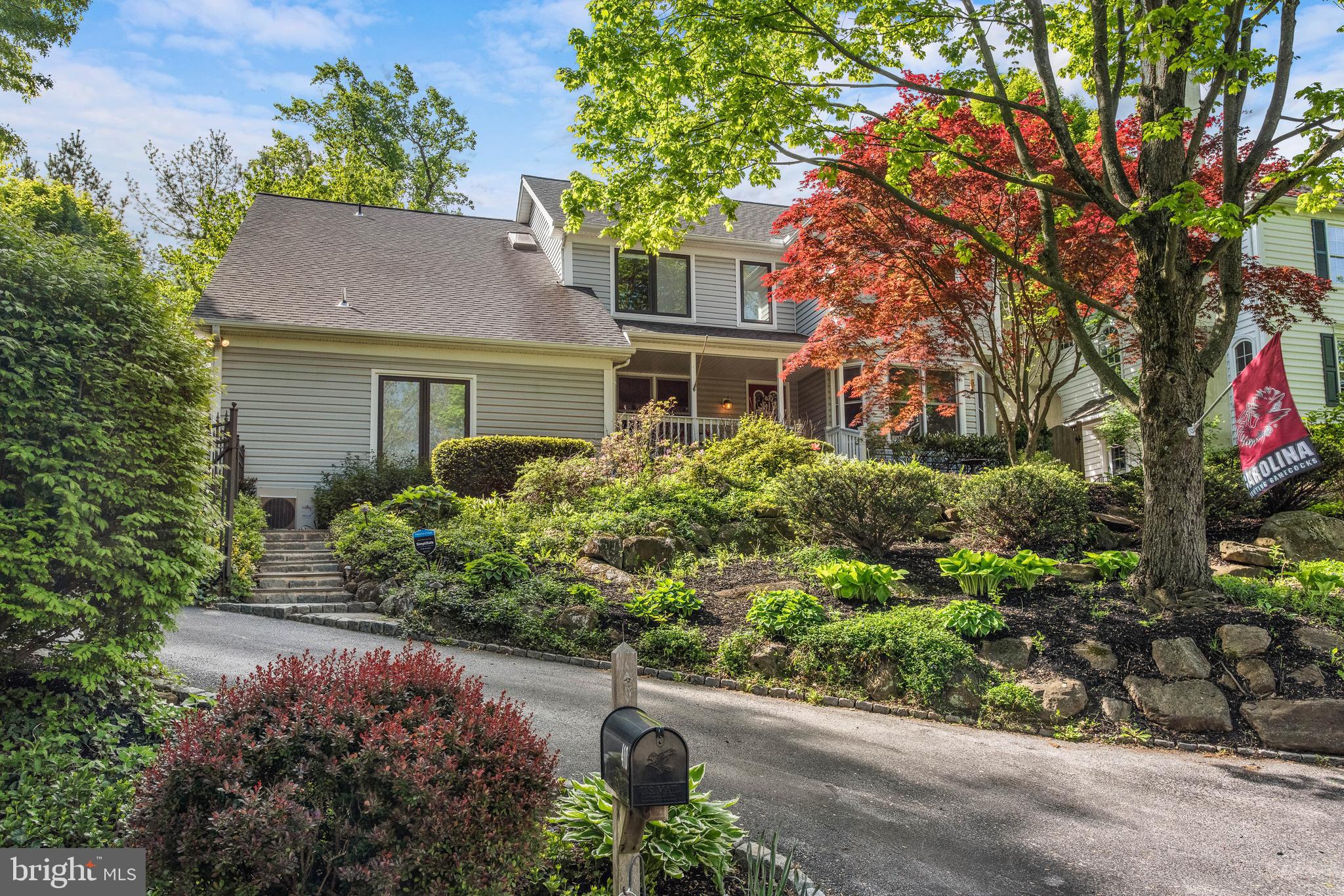 This 5 bedroom 5 ½ bath in Radnor Township is a must-see! The home is situated above street level, which affords privacy and quiet, and is in a peaceful setting surrounded by mature landscaping, with a side yard that leads to a private gate onto the Radnor Trail. Back and side yards are fenced and include custom gates at the top of the driveway. Come in from the covered front porch to a calm front room with great windows and wood-burning fireplace. Also on the first level is a formal dining room with crown molding, updated eat-in kitchen, a spacious family room with gas fireplace, tiled laundry room and half bath. Mocha-hued hardwood floors sparkle throughout the first floor. Step outside on the back paver patio to a peaceful retreat with pool/hot tub, new heater (2022) and brand-new cedar lattice fence (2022). Upstairs enjoy the large master suite with sitting area, newer marble bath and walk-in closet. Next is a fabulous en suite bedroom with full bath and walk-in closet with charming window seat. Two additional bedrooms with hallway full bath complete the floor. The fully finished carpeted basement includes a room that can be used as an office, playroom, or craft room along with full bath. The basement also includes living space, office with built-in desk system, and plenty of storage including a large cedar closet. A unique 2-level apartment/mother-in-law or au pair suite/office space features radiant heat and split heating/cooling system. Enjoy a newer roof (2018), newer kitchen, fresh paint throughout, and an updated color palette in the home. Easy walk to Wayne including the Wayne SEPTA train station; short trip to Rt 100 Radnor station. Conveniently located on the Main Line, with easy access to all major highways, parks, restaurants, library, post office, shopping and more!
FIRST FLOOR
-