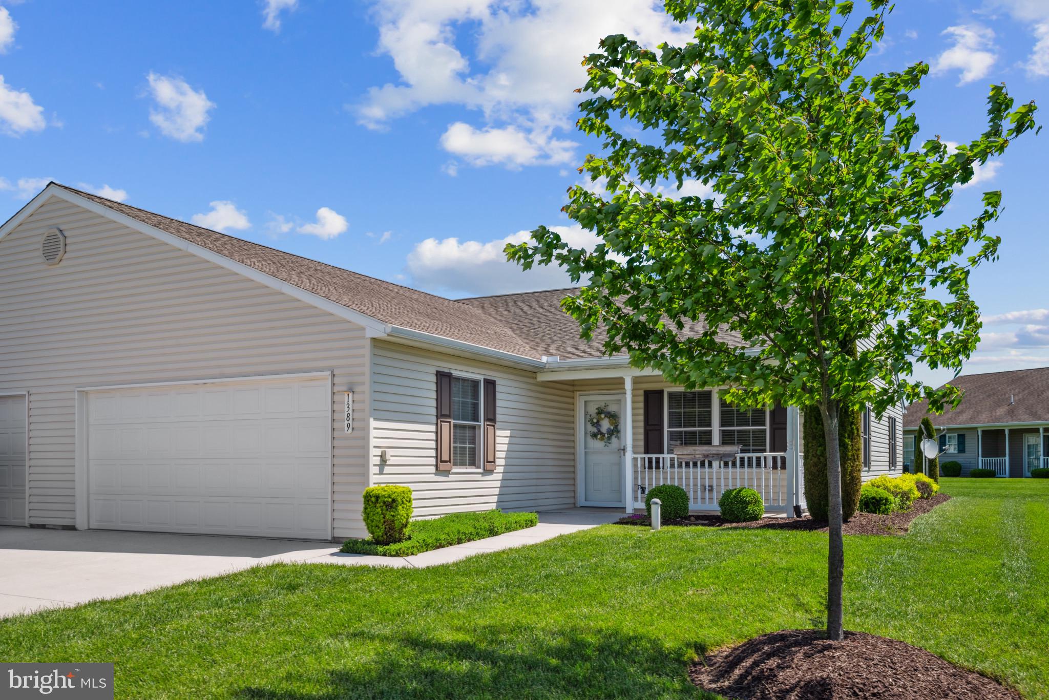 Back on the market due to no fault of the seller. Lovely one-story living in the 55+ Community of Roths Farm Village. Enjoy a low-maintenance lifestyle in this two-bedroom, two full bath home with all the comfort and convenience, you would expect. Minutes from shopping, restaurants and everything the community has to offer.