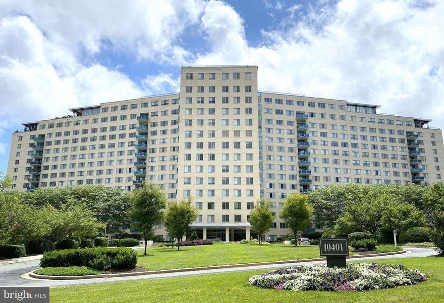 Spacious and beautifully updated 1BR/1BA condo with one assigned garage parking space. This light-filled home features hardwood floors throughout, a private balcony with stunning views, and abundant storage including a walk-in closet with custom built-ins plus a second large bedroom closet with organizer.  The Refrigerator, Dishwasher, and gas Stove will be replaced with Brand New Appliances.

Residents enjoy resort-style amenities: 24/7 security, concierge, swimming pool, tennis courts, fitness center, party room, on-site grocery store, and hair salon! Unbeatable location—just steps to Grosvenor Metro and minutes to Bethesda’s shops, dining, and nightlife!

Rent includes all utilities, high-speed internet, water, and garage parking.
No pets, no smoking.  Ready for move-in October 1st.