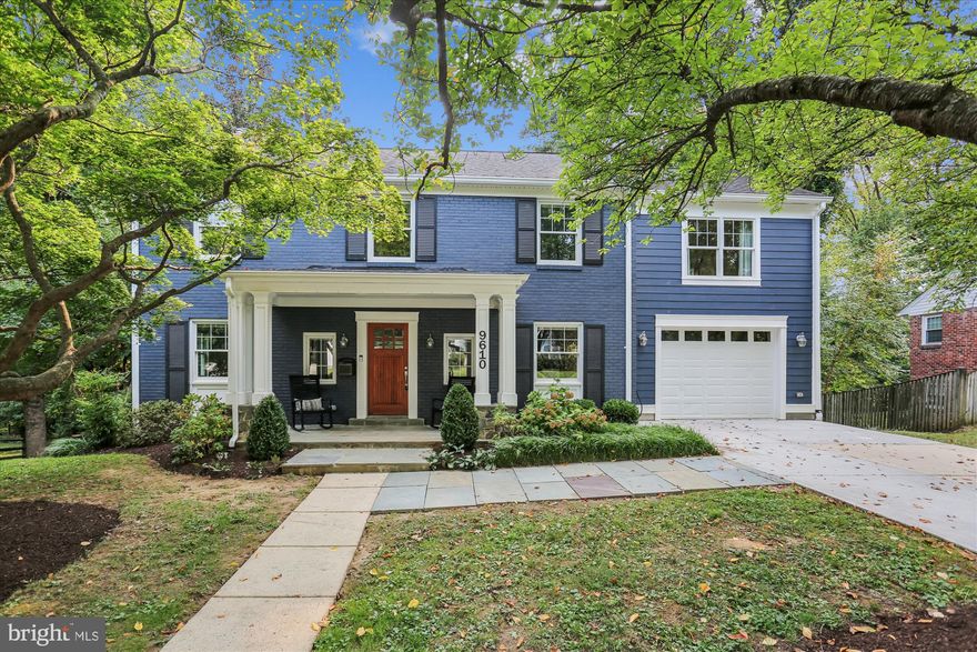 Welcome to this stunning Colonial, beautifully renovated and expanded in 2015 with thoughtful updates since. Featuring 5 bedrooms, 4.5 baths, and set in one of Kensington’s most desirable neighborhoods, this home blends elegance, comfort, and modern design.

From the moment you step inside, you’re greeted by tree-top views and an inviting open floorplan. The chef’s kitchen boasts an oversized island with seating, quartz countertops, stainless steel appliances, designer backsplash, and custom hardware. A spacious dining area flows seamlessly into the family room with a fireplace and built-in surround sound, ideal for both entertaining and everyday living.

Just off the kitchen, a screened porch and expansive deck overlook Rock Creek Park, offering complete privacy and a lush, serene backdrop. A mudroom with garage entry provides cubbies and hooks to keep everything organized. The main level also includes a private study with custom built-ins, brass Restoration Hardware lighting, a versatile bonus room perfect as a formal living room, playroom, or second office and a powder room.

On the upper level, the oversized primary suite offers sweeping wooded views, a spa-like ensuite bath, and two walk-in closets. Three additional bedrooms include one with a private ensuite and sitting area, plus a shared hall bath. A laundry room conveniently completes this level.

The fully finished lower level offers a spacious recreation room with a custom bar, a guest bedroom, a bonus room ideal for a gym, and abundant storage. An oversized one-car garage provides additional shelving and organization. With thoughtful renovations, high-end finishes, and serene park views, this home truly has it all, just minutes from downtown Kensington and Bethesda, with easy access to I-495 and Washington, D.C.