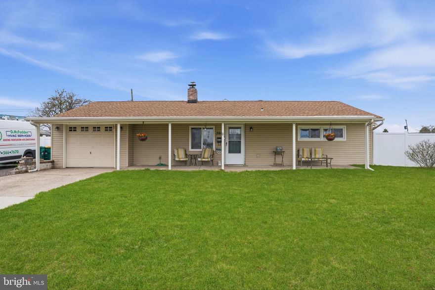 Welcome to 396 Pinewood Drive a beautifully maintained and move-in ready rancher located in the highly desirable Pinewood neighborhood of Levittown, PA.  Situated directly across the street from Pinewood Pool and down the street from Walt Disney Elementary School, this corner property offers the perfect combination of comfort, space, and convenience, making it ideal for first-time homebuyers, down-sizers, or anyone searching for an affordable home in Levittown with modern updates. The sun-drenched kitchen is designed with efficiency in mind, offering ample cabinet storage, generous counter space, breakfast bar, recessed stainless steel sink and wood paneled ceiling. Whether you're cooking daily meals or hosting guests, this kitchen delivers both practicality and potential for customization.  Step into a spacious living room featuring a warm and cozy wood burning fireplace and inviting layout that’s perfect for everyday living and entertaining. The open flow creates a seamless connection between the living area and dining space, enhancing both functionality and comfort. The game room and family room offer additional living space.   Step outside to enjoy a private fenced in backyard perfect for outdoor entertaining, summer barbecues, gardening, or simply relaxing. The outdoor space with a fire pit area and custom stone paver patio offers room to personalize and create your own backyard retreat.  One-car attached garage and expanded driveway offer plenty of parking space.  Located in the award-winning Pennsbury School District, this home is just minutes from shopping, dining, parks, and entertainment. Enjoy easy access to major highways including I-95, Route 1, and the PA Turnpike, making commuting to Philadelphia, Princeton, and surrounding areas a breeze.  If you're searching for a home that offers value, space, and location this is the one.