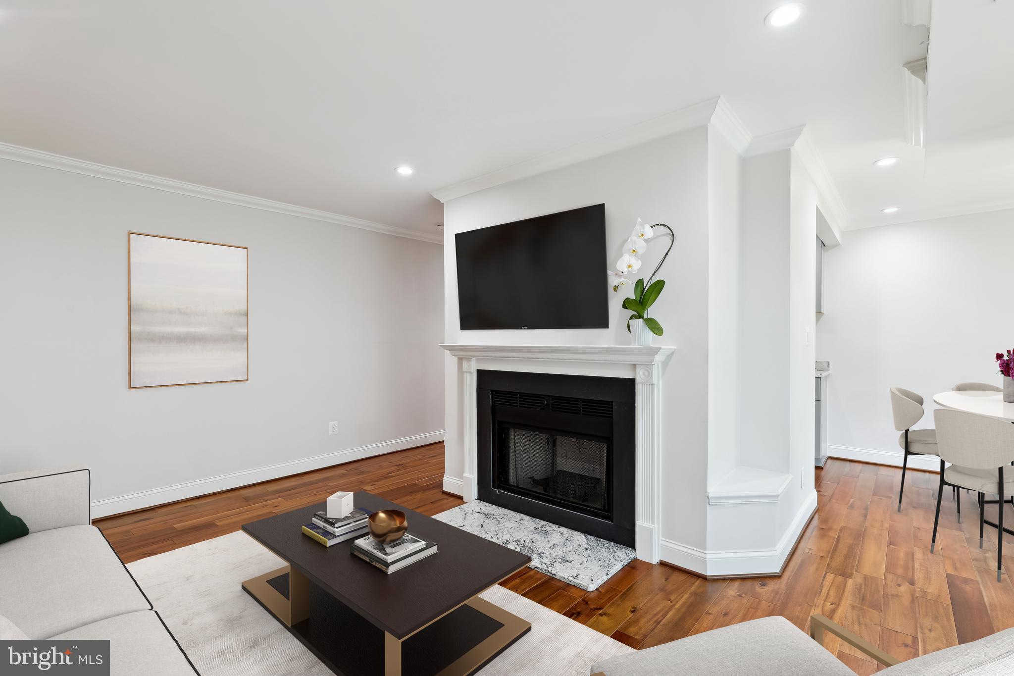 Don’t miss this exceptional, bright, fully remodeled condo in the heart of Columbia’s sought-after Long Reach Village! Offering 728 square feet of elegance and comfort, this home features hardwood floors throughout, recessed lighting, crown molding, new AC unit and a cozy wood-burning fireplace that adds warmth and charm.
The gorgeous kitchen has been completely redone with all-new appliances, including a gas stove—perfect for any cooking enthusiast. The bathroom has been tastefully renovated with careful attention to detail—no corner was overlooked.
One of the few units with in-unit laundry, this condo also boasts a spacious private balcony overlooking peaceful, mature trees—ideal for your morning coffee or winding down in the evening.
Located just minutes from Columbia Town Center, shopping, dining, parks, walking paths, and major commuter routes, this home offers the perfect blend of style, convenience, and tranquility. A true gem you don’t want to miss!