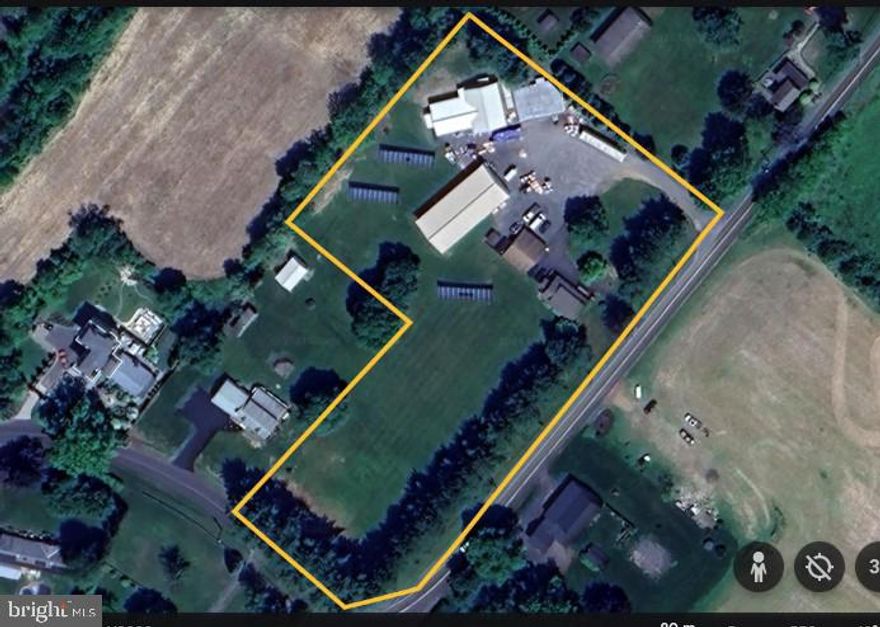On almost 4 acres beautiful well maintained Cape Cod with multiple outbuildings consisting of non commercial office, newer pole building (4000 sq ft +-) with radiant floor piping installed, (3500+- sq ft) block workshop building with radiant heat 3 phase electric and another (1500 sq ft) building used for storage. 75 KW solar array producing a significant amount of electricity. Buckingham Township confirmed the current existing uses as single family dwelling, non-commercial office, storage, garage and workshop use in existing buildings along with other permitted AG-2 zoning district uses. Store your automobile collection,  store your toys or expand your hobby or workshop space. The large office will keep it all organized. Live in the 3 bedroom house or continue to rent it out for extra income. Endless possibilities!