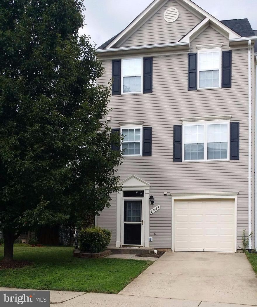 Available Immediately.  Well Maintained End TH w/ Garage in a quiet neighborhood.  3 Levels with a family room and a full bath on the main level.  Would make a nice office area or den with a walk out to the back yard.      The kitchen boasts a convenient center island and an eat-in dining area perfect for meal prep and casual dining that leads outside to the deck.  From the deck, stairs lead down to a large, fully fenced backyard, ideal for outdoor entertaining and recreation.  The living room is large and spacious. The primary suite has a full bath and 2 walk-in closets. Rent includes full access to Bull Run Raquet & Swim Club amenities to include basketball and tennis courts, a clubhouse with a fitness room and pool, and tot lots. Located near schools, shopping, and transportation.