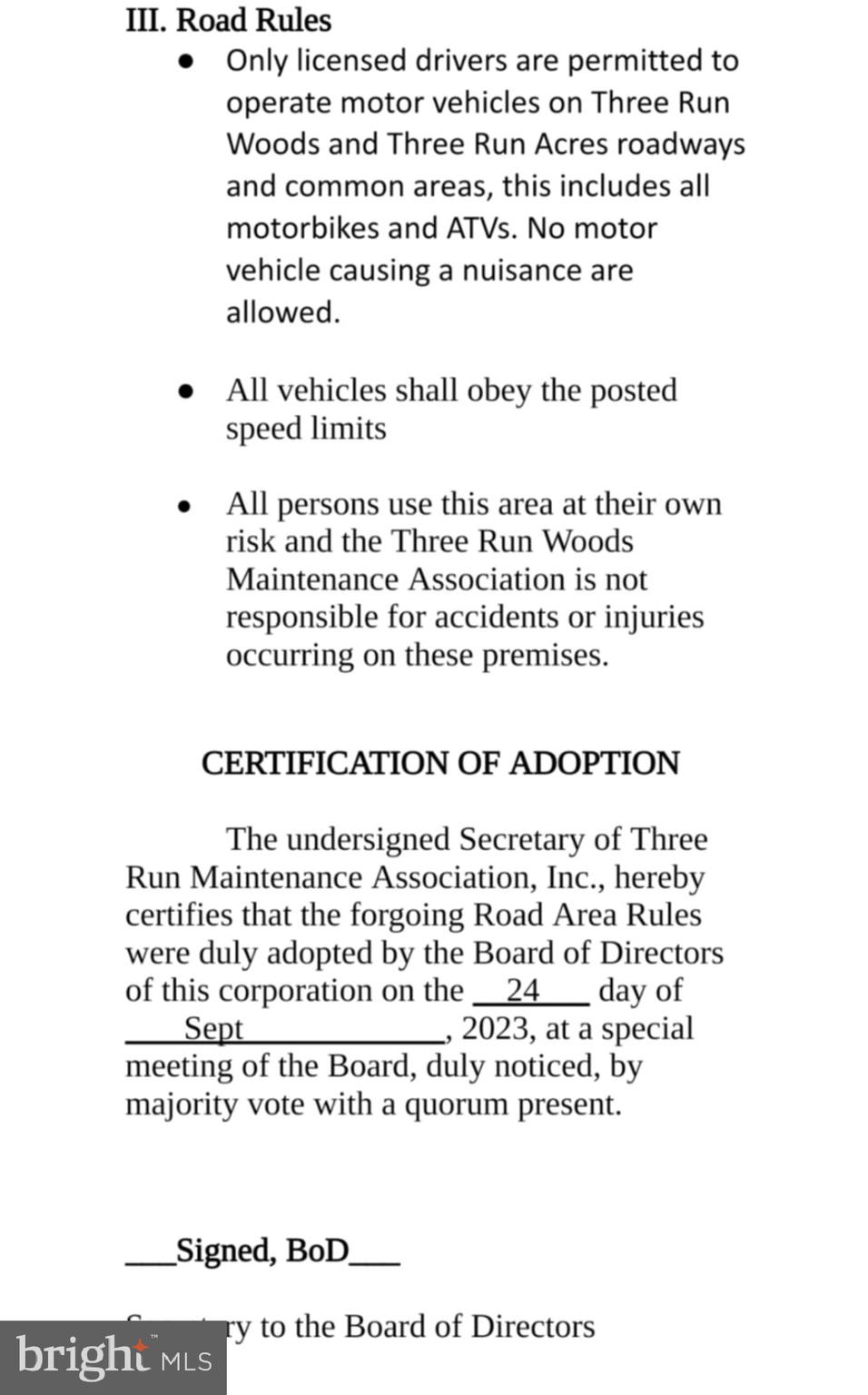 THREE RUN WOODS - Residential