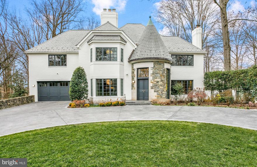 LISTED BY MARC FLEISHER/LEE ARROWOOD AND SOLD BY LEE ARROWOOD. Fully renovated (2008) painted brick home with slate roof. 6630 total finished square footage on four levels. 3 car garage with circular heated driveway. Full outdoor kitchen, koi pond, sport court, infinity edge pool. Smart home automation throughout for lighting, shades/sheers, security, A/V.