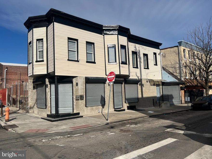 New rehab Construction, ready to move in and open any type of business on the first floor (Mix-Commercial
use). Building is understood to be in compliance, Nothing owed, located on a being build up neighborhood with easy access to center city. One two big bedrooms apt previously rented for a month. recessed lighting throughout the building. ceilings are 12 feet high. neutral color paint, all appliances are new, including HVAC central air, water heaters. Beautiful tile work in the bathrooms and hallways. Two car garage adjacent to the property. Investors opportunity.