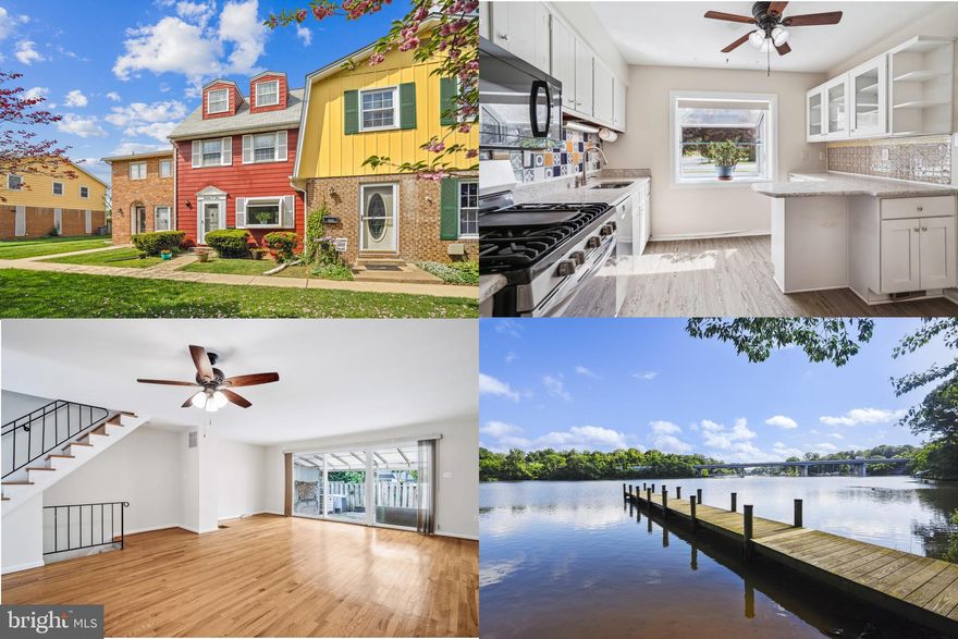 Great location, space, and in-town Annapolis living for only $450,000! Welcome to this fabulous and spacious (approx. 2,160 total sq ft) 3-level townhome with 3 bedrooms and 2 ½ baths, ideally situated in the heart of Annapolis, just minutes from Historic Downtown Annapolis, the Naval Academy, St. John’s College, West Annapolis shops, Annapolis Mall, the Navy-Marine Corps Memorial Stadium, the Annapolis Library, the local elementary school, and a variety of dining and entertainment options. This home offers the perfect blend of convenience and charm. Enter to discover an open-concept floor plan with wonderful hardwood floors on two levels, fresh interior paint throughout the upper-level living spaces, large Pella slider to patio, charming pocket doors, and ceiling fans with lights in all bedrooms, kitchen, and dining room. The kitchen will delight - featuring multiple elegant glass-paneled cabinetry with pull out spice cabinet, a waste cabinet for trash and recycling, a breakfast bar, quartz countertops, a 5-burner gas stove with griddle, a deep stainless sink, all installed in 2018, also a French door stainless refrigerator (2024), Bosch stainless dishwasher (2021), built-in microwave (2025), large garden window (2018), pre-finished flooring, and a pantry closet. Upstairs, the spacious primary suite boasts a private en-suite bath, while the lower level offers a generous family/recreation room with new carpeting (4/2025), and a large unfinished room with laundry, California Closet storage shelving, and utility space— a perfect space for customizing to suit your needs. There is a tiled entry foyer and a powder room with recent updates. Enjoy outdoor living on the private stone paver patio, complete with fenced access to 2 designated parking spaces behind the home. There’s also plenty of on-street parking for guests. The roof was replaced in 2020 and there is gas heat and a gas water heater. Seller will extend existing Constellation Home Service Plan coverage on HVAC and water heater for buyer for 1 year period at settlement. Located in water access Admiral Heights neighborhood (where home prices averaged approx. $700,000 in the last year), residents may enjoy the community piers and open spaces with optional membership to the Admiral Heights Improvement Association and, separately, the Admiral Heights Swim Club (membership fees and potential waitlists apply). The condo community fee includes common area lawn care and some snow removal. For commuters, there is quick access to Route 50 and I-97, and it is less than 1 mile to the DC commuter bus. Please note: this self-managed (which helps to keep the quarterly condo fees affordable) condo community does not allow rentals with an initial term of less than 6 months. Don’t miss your chance to experience the charm, vibrancy and lifestyle of Annapolis!