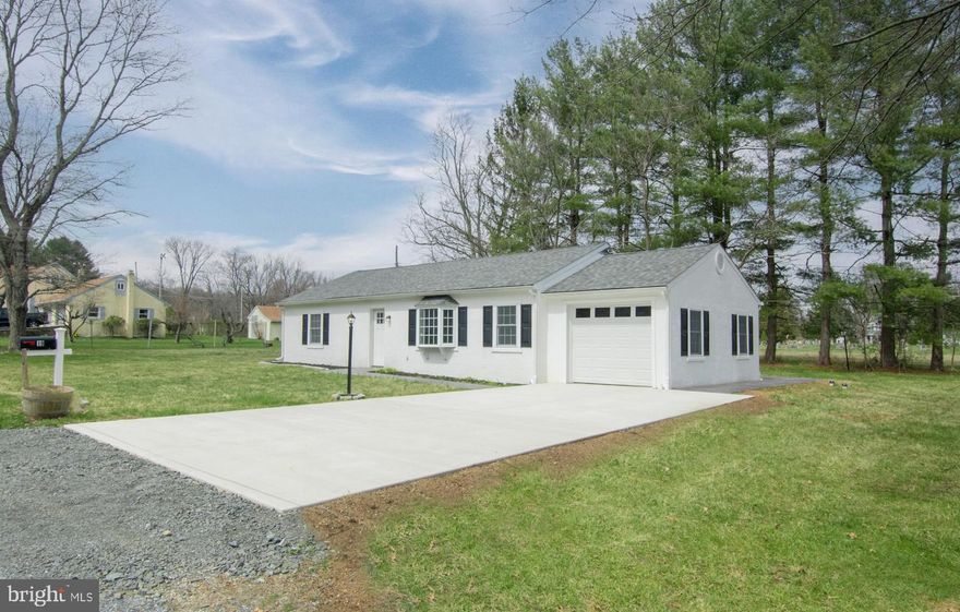 Here it is, the small ranch home with 1 floor living that everyone is looking for!  Many recent updates within the past few years including windows, roof, gutters, downspouts, concrete driveway, stamped concrete walkway and patio, kitchen, baths, flooring, doors, trim, landscaping and more.  Light and bright interior featuring new laminate flooring throughout.  There is a new kitchen with large island with Butcher Block top, and the rest of the kitchen has a granite countertop.  There are 2 bedrooms and 2 renovated full bathrooms.  The utility room is also the home for the laundry so no steps here.  The home also has a 1 car attached garage.  The level lot is picture perfect and the home is located within the Downingtown School District.  No HOA rules to deal with, and low taxes, make this home even more attractive.  Don't miss out on this one.