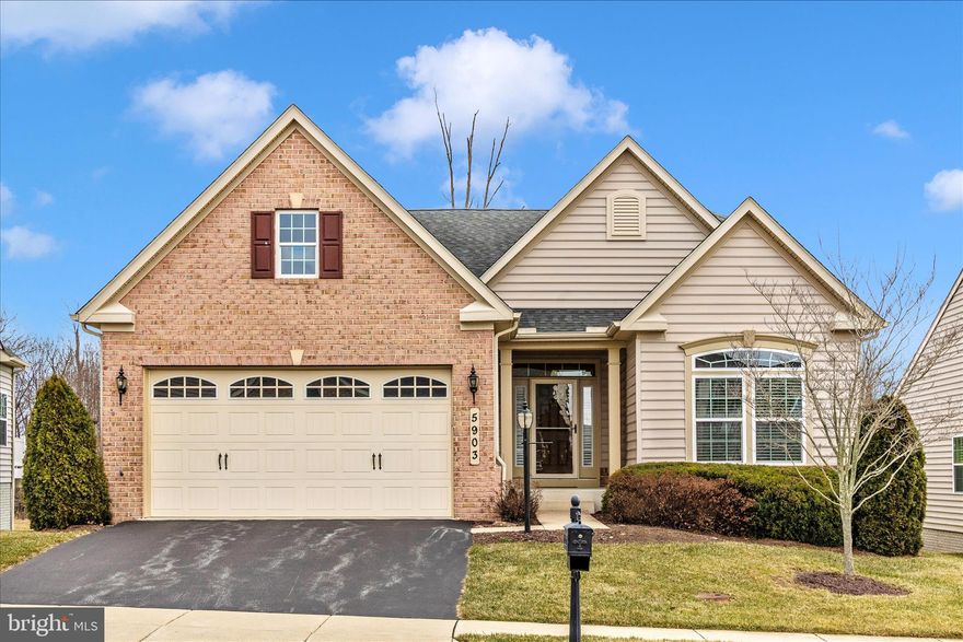 Downsizing??  Are you finding most homes are too large for downsizing?  This is a wonderful size if you are looking to downsize.  This Brentwood model is perfect!  Primary bedroom and luxury full bath are located on the main level along with 2 other bedrooms and a full bath. One of the bedrooms would make a great office.  The open kitchen with stainless appliances and a large island enter into the living room with hardwood floors. The dining area is also off the kitchen and has a sliding door to a large deck backing to trees and common area.  Tired of carrying laundry to the lower level?  The laundry room/mud room is located on the main level, it exits into the 2 car garage.    Lets go downstairs.  The large family room is great for entertaining which includes a full bath, and a bonus room that would make a great office/den. Perfect for guest.   There is a level exit onto a patio into the yard.  The exterior is maintained by the homeowners association which includes, exterior of the home, roof, siding, lawn mowing, mulching, tree trimming, snow trash, & more.  There is also a club house which features an exercise room, large meeting room, game room, kitchen, and outdoor pool.  Its a wonderful friendly neighborhood.   This is an active adult community for age 55+