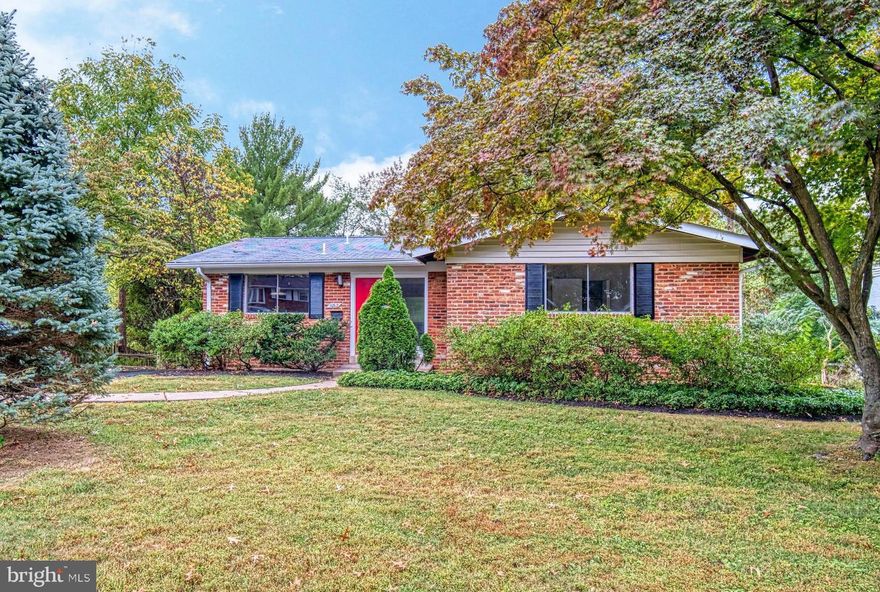 Sited on a beautiful, large lot and located in an incredibly convenient location just off 270, in the Churchill High School pyramid, this home is just blocks to several houses of worship and a short drive to restaurants and shopping, and offers loads of potential. While selling strictly in  as is,  condition   it has been freshly painted throughout, the roof was replaced approximately 7 yrs ago, there is a new shed, the refinished floors in the Master Bedroom (with full bath), show the potential of the original floors throughout the main level and the cantilevered deck is a cool architectural feature overlooking the private backyard, abundant with many types of flowering trees. Window frames are aluminum wrapped. Generous storage. Walk-out / daylight lower level. Ideal for remodeling or re-build.