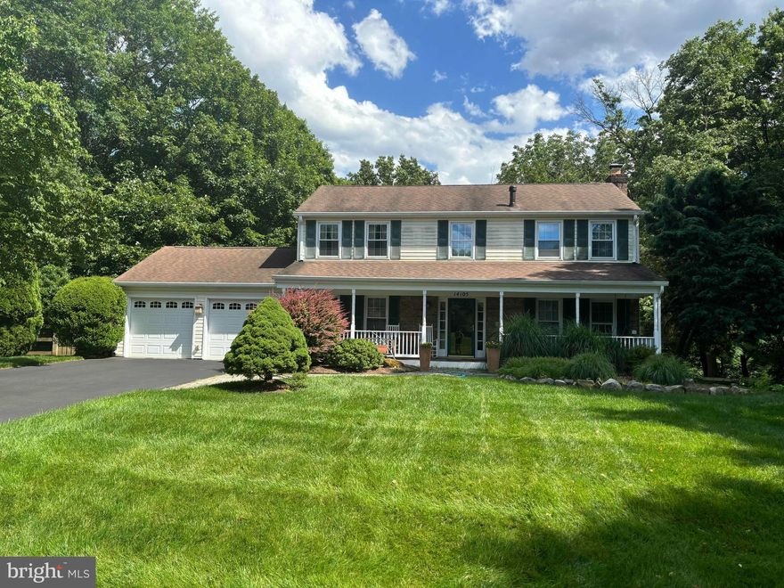 Nestled in the tranquil Gum Springs Farm community of Silver Spring, Maryland, 14105 Sturtevant Rd presents a harmonious blend of space, comfort, and natural beauty. This expansive residence offers four generously sized bedrooms, complemented by three full and two half bathrooms, ensuring ample space for both family and guests. The property backs to woods with miles of walking and jogging trails, providing a serene retreat in nature.
The home features a large, covered porch, a favorite place to watch glorious sunsets, adding to the charm and appeal of the property.

The heart of the home is its open-concept kitchen, seamlessly flowing into the dining area and main family room, creating an inviting space for gatherings and daily living.  A gas fireplace in the open concept area enhances the ambiance.  For those who work remotely, a dedicated office on the main level provides a quiet and productive environment.

The fully finished basement is a versatile space, featuring a cozy sitting room with a walkout to the patio, an additional bedroom with a full bath, and a convenient half bath. This area is perfect for guests, in-laws, or as a private retreat. A wood-burning fireplace in the large family room in the lower level further enhances the home's warmth and charm.

Another stand-out feature of this property is its impressive lot size, spanning approximately 0.58 acres, making it one of the largest in the neighborhood. The backyard is a private oasis, adorned with mature trees and offering picturesque views from the large picture windows in the main living area. Outdoor enthusiasts will appreciate the spacious deck and patio, ideal for entertaining or simply enjoying the serene surroundings.

Located within the Montgomery County Public Schools system, the area is also near various parks, shopping centers, and dining options, providing a perfect balance between suburban tranquility and urban convenience.

Experience the perfect blend of elegance and comfort at 14105 Sturtevant Rd—a place you'll be proud to call home. This home is conveniently located with access to downtown Silver Spring, Columbia, and the ICC, providing easy access to upper parts of Montgomery County and seamless connectivity to I-95.

Seller will need rent-back.  Selling as-is but shows great.