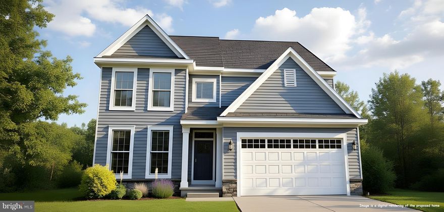 REDUCED AND READY NOW!
Welcome to your dream home in The Woods at Hidden Creek, where comfort and modern elegance come together to create the perfect setting for lasting family memories.  Celebrate Thanksgiving in this impressive four bedroom, 2.5 bathroom residence spanning 3,212 sq. ft. and features over $78,000 in premium upgrades and options, ensuring a luxurious lifestyle in every detail. Upon entering, you're greeted by a warm and inviting atmosphere that invites you to explore further. The first-floor layout includes a formal dining room, a study and a flex room.. The spacious great room is adjacent to the kitchen with an island, a cafe and a sunroom - an open area perfect for entertaining.  The kitchen features an island with pendant lighting,  gleaming quartz countertops, a convection/microwave wall oven, and stainless steel slide-in electric oven.
The luxurious primary suite serves as your personal retreat, complete with an en-suite bathroom featuring a soaking tub and a large, tiled shower. It's the perfect place to unwind after a long day. On the second floor, you'll find three additional generously sized bedrooms, along with a versatile loft area, offering plenty of space for family, guests, or even a dedicated home office. The expansive lower level offers a blank canvas with a spacious, unfinished basement including rough-in plumbing for a 3 piece bath, ready for you to customize to your liking. Whether you envision a home theater, a playroom, or a private gym, this versatile space can be tailored to meet your needs. Located in the peaceful town of Townsend, this home is nestled in a highly desirable neighborhood that strikes the ideal balance between tranquility and convenience. You'll have easy access to shopping, dining, and the highly rated Appoquinimink schools, making this home the perfect place for your family’s next chapter.  Please note that while some photos in the listing may be of a similar home, this Chalfont is truly one of a kind. Don't miss your opportunity to own this stunning home and become a part of this wonderful community. Contact us today to schedule a tour!