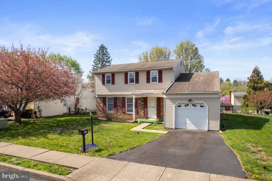 Welcome to this well-maintained 1,863 sq ft colonial with 3-bedroom, 2.5-baths and 1-car garage, located in one of Lower Salford Township’s desirable neighborhoods. Offering classic curb appeal and a traditional layout, this home has been lovingly cared for and is clean throughout—ready for your personal touch and modern updates. Inside, you’ll find spacious rooms, including a bright living room, formal dining room, and a family room alongside the kitchen, perfect for entertaining. The eat-in kitchen provides a functional layout with plenty of cabinet space, while the half bath and laundry area are tucked away next to the garage access for everyday convenience. Upstairs, the primary bedroom includes its own en-suite bath and walk-in closet, while two additional bedrooms share a full hall bathroom. All rooms offer generous closet space and natural light. Outside, enjoy the peaceful backyard and mature lawn, ideal for relaxing or entertaining. With strong bones, great flow, and an unbeatable location, this home offers the perfect opportunity to build equity while making it your own. Don’t miss your chance to live in a beautiful neighborhood known for its community feel, close proximity to shopping, dining, and major routes, located in the Souderton Area School District.