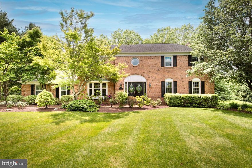 Welcome to your next home. Everything is here for function, fun and gracious living. The home and the grounds have been maintained with pride and with style. This is a lovely property.

Enjoy the home's deep setback as it sits high on a private circular cul de sac street. Large lot neighborhood w 1.38 acres here. The home has a beautifully sheltered level back yard while grandly rising above the road in the front. Mature and maintained landscaping on all 4 sides. Beds in red stone. Brick front w black shutters, brick chimney, winding brick front walkway to a paver front patio trimmed in slate. Driveway w extra parking and a basketball hoop!

Interior elegance: Enter through the front door into striking space. You will be greeted by Walnut floors (which are in place in nearly the entire first floor), shadow boxing in the Foyer and DR, Foyer openings w extra backband and crown moulding (also thru much of the first floor). Enjoy the visuals of fine hardware, custom window treatments, extra height beadboard in the mud/laundry room hall and plus lighting fixtures.  The double front doors w two sidelights & the numerous interior doors painted black add to the appeal. Take the center hall to the custom Kitchen w stylish cabinets and range hood, granite tops and  a tile backsplash.  The cabinets are custom to ceiling height w crown, are used to face the KitchenAid refrigerator and Bosch DW & have soft close along w sliding shelves. See the Danby wine refrigerator! Lovely Island in a second color and the hardware and pendant lights all, again, add elegance.  We are not done. There's a Desk area w display cabinets, SS KitcenAid range w cooktop and built in LG SS Microwave and a lovely cabinet/drawers combo piece of the same cabinets w granite separating the Kit from the FR. All while maintaining the totally open to the FR feel. All set on those walnut floors. 

That "open to the kitchen" FR includes a brick faced, wood burning FP w mantle & a lovely stained built in on the side wall housing the TV location & that walnut floor & direct access to the rear deck and pool. 

The Second Floor offers 4 BRs, a loft and two baths.  The Owner Suite is the highlight as it has a totally renovated bath: striking. The pictures tell the story better than I; but I'll highlight the etched glass, the volume ceiling to a skylight, the split sinks, the custom cabinets, the beautiful tops and the plantation shutters. Enjoy the organized main closet. The hall bath also has split sinks in an oversized vanity and quartz tops.

The basement: Largely finished w wet bar (piping not connected), exercise room, TV and gaming areas, a large built-in/cabinet wall for storage and a TV. Unfinished area houses mechanicals and additional  storage.

The rear yard is an oasis! Again, the pictures are better than words but there is a deck w bench (roughly 36 x 14) with composite decking that surrounds a hot tub. A 14 x 14 portion of that deck is under roof w a fan. Behind that is a large patio of pavers w paver walkways to the driveway and vinyl pool . The walk to the back is concrete w a paver border to the large concrete pool surround w 54" high aluminum fence. The entire area is a terrific mix of shade (deck,patio) and open sunshine (pool). It's a lovely free form vinyl pool w beautiful landscaping against a great backyard that has terrific open play areas inside a protected by landscape trees perimeter. The pool is set up for propane heat: the heater is in place. The Owner never installed a propane tank so assumes the heater will work if connected to a propane source.

The Seller has provided, in addition to the PA Seller's Disclosure, a list of improvements made over time, a recent radon test result and a stucco evaluation. There is an underground electronic animal fence that has not been in use since the passing 5 years ago of the family dog. Hopefully, that can be revived by the original vendor.

Elegant and liveable. Perhaps over used but on point here. Please visit.