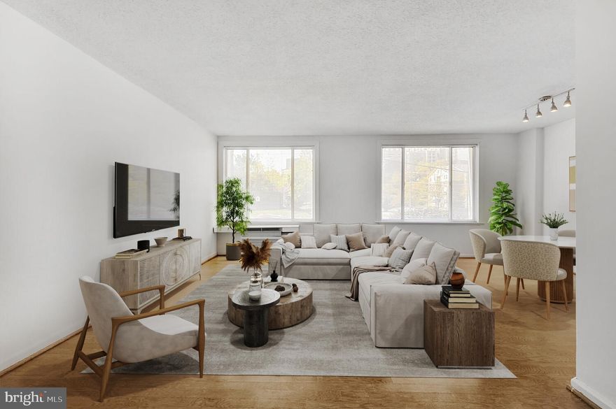 Assigned Parking AND utilities Included — No More Circling the Block!  Welcome to Unit 108 at The Weldon! This spacious one-bedroom condo offers comfort, convenience, and charm in one of Arlington’s most desirable locations. Featuring beautiful hardwood floors and a smart, L-shaped layout, the home provides both a generous living area and a separate dining space—ideal for entertaining or working from home. The galley kitchen is both stylish and functional, outfitted with timeless shaker-style wood cabinetry, granite countertops, and stainless steel appliances including a gas range and microwave. Whether you're a seasoned home chef or a takeout connoisseur, you'll appreciate the ample storage and workspace. The bedroom is warm and inviting, with plush wall-to-wall carpeting and a large closet with custom organizers. Additional storage is thoughtfully incorporated throughout, including a coat closet and linen closet. While located on the first floor, the unit sits comfortably above ground level—perfect for pet owners who value outdoor access without the need for elevators. This home comes with an assigned parking space (#66) and an additional storage unit. The condo fee includes all utilities, and the building offers excellent amenities such as a rooftop deck with city views, a well-lit and clean laundry room, a fully equipped fitness center, a bike storage room, and a party room. Whether you're looking for a primary residence, a pied-à-terre for work or visiting family, or a strong investment/rental property, Unit 108 offers tremendous flexibility and value. Just minutes from Rosslyn and Court House Metro stations, and within walking distance to Clarendon, with easy access to public transit, the GW Parkway, I-66, Route 50, and nearby trails and parks. Virtually staged. Don't miss your chance to own in one of the most connected and commuter-friendly locations in the DC Metro area!