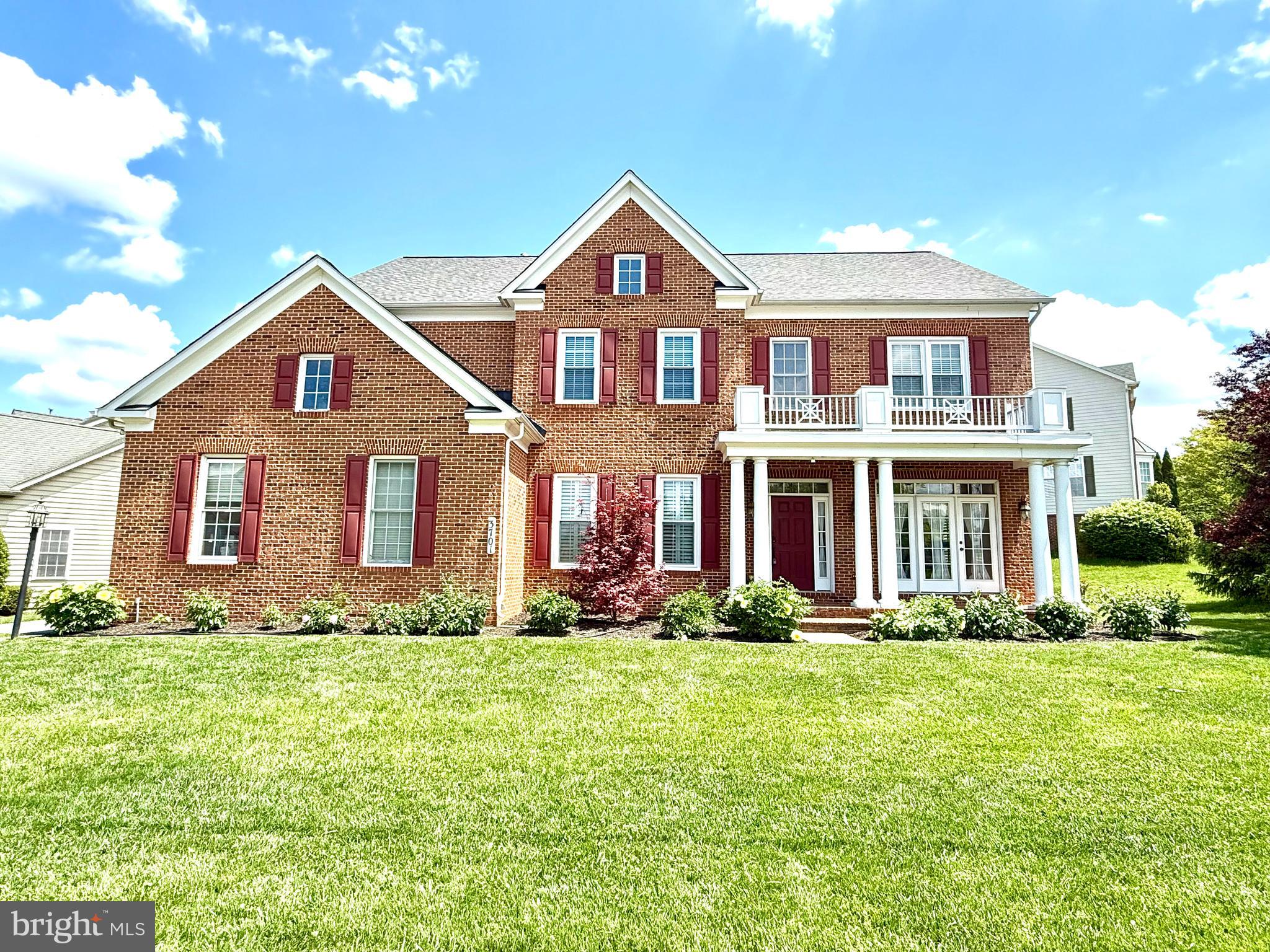 ** OPEN HOUSE: SATURDAY 5/17 & SUNDAY 5/18 FROM 12PM-2PM **
Beautiful Brick-Front Colonial situated in the corner lot with side loaded 2 car garage, in the sought of Villages of Urbana. Former model home boasting over 5800 sf with brand new roof replaced on 5.7.2025, water heater 6 years old, original owners: featuring 5 bedrooms (potentially 8 bedrooms), 4.5 bathrooms. Many upgraded features include dual staircase, 10 feet ceiling, hardwood floors, plantation windows. Main level includes a gourmet kitchen with granite countertops & designer backsplashes, large center island, stainless steel appliances, and 42 inch cherry cabinets., large study room, formal dining room, Family room has a fireplace that you can see through from the study room, the foyer and hallways are filled with designer tiles while the entire main floor is filled with hardwood floors. Upper level with primary bedroom filled with lots of lights, tray ceiling, double walk-in closets, luxury bath with double vanity, soaking tub and separate shower, Four additional spacious bedrooms, two full baths and a convenient laundry room. Lower level is fully finished with a large recreation room, amazed with designer flooring tiles along with a huge entertainment room that will bring the sound of music to the heart of your guests and with a spacious wet bar, all for your entertainment activities.. A full bath specially designed with white tiles, 3 large additional bedrooms can be guest rooms. Popular subdivision with lots of community amenities, close to I270, shopping, restaurants and top school districts.
