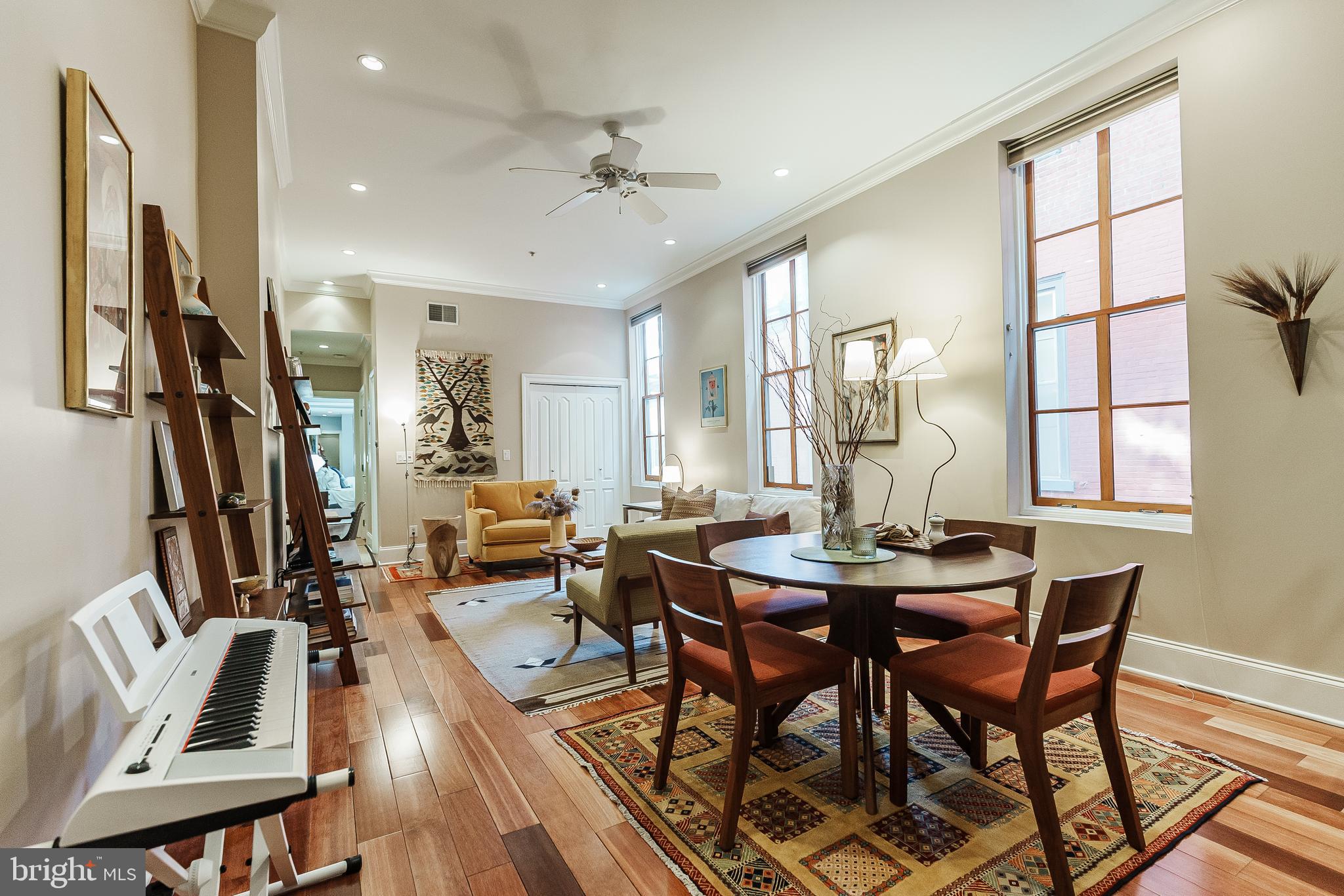 Gorgeous Designer 1-Bedroom Condo in the Heart of Rittenhouse Square.
Experience luxury living in this pristine, designer-inspired 1-bedroom, 1.5-bath
condominium, perfectly situated in a boutique building in the heart of
Rittenhouse Square. With approximately 900 sq ft of thoughtfully designed
living space, this home features soaring ceilings, floor-to-ceiling windows,
and solid Brazilian cherry hardwood floors throughout.
Step into a spacious, living room/dining room bathed in natural light from an
entire wall of oversized windows, beautiful woodwork, crown molding and a large coat closet for added
convenience.
The gourmet kitchen is a chef's dream, boasting 42-inch cherry cabinets, a
ceramic tile backsplash, granite countertops, a built-in breakfast island,
a stunning buffet cabinet and a deep pantry.
Down the hall, you'll find a sizable powder room and a laundry room leading
to the expansive bedroom. Enjoy high ceilings, abundant natural light, and
an entire wall of custom floor-to-ceiling closets. The luxurious marble bath
features a frameless glass shower, a large marble vanity, and a linen closet
for extra storage.
Additional highlights include newer windows/blinds and a hot water heater, as
well as a sprinkler system for peace of mind. The building is impeccably
maintained and offers a beautifully appointed main foyer.
Live steps away from the best dining, shopping, and entertainment that
Rittenhouse Square has to offer. This is truly a rare opportunity to own a
stunning condo in one of Philadelphia's most sought-after neighborhoods.
Schedule your private tour today and make this exceptional condo your new home!