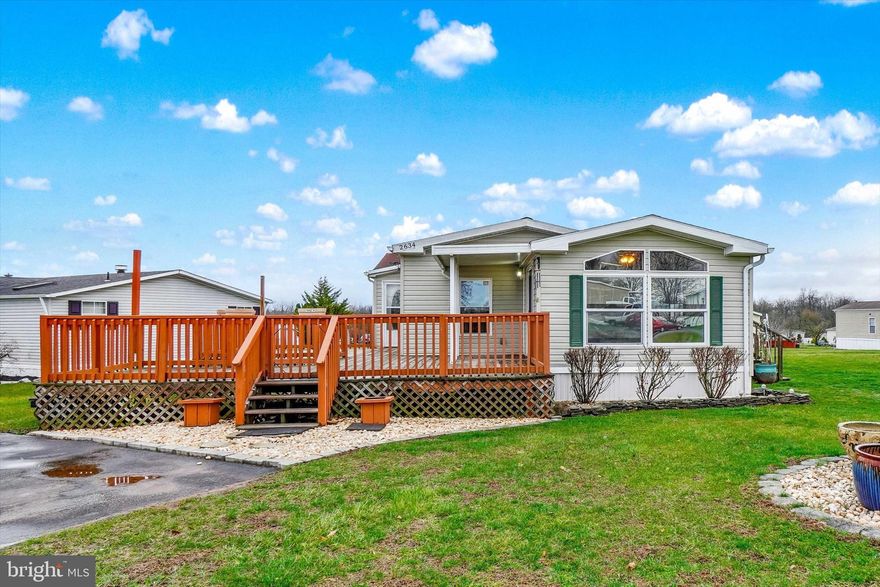 1994 Doublewide home in Tall Oaks Estates priced to sell!  Spacious Home with 1698 sq ft of living space! Living Room w/vaulted ceilings & Bonus Room just off the living room, would make a nice office or playroom or could even be used as a 4th Bedroom if needed. The Kitchen & Dining Area are open to each other.  The Dining area offers lots of natural light with end windows & sliding glass door that leads out to the deck. There is plenty of cabinet/countertop space, a double bowl stainless steel sink & updated stainless steel appliances! Primary Bedroom with large walk-in closet & updated Primary Bathroom w/walk in shower, marble top vanity & a linen closet. There are two other Bedrooms with wall-to-wall carpet, the Back Bedroom has a small walk-in closet. The main bath in the hallway was also updated, it has a white vanity, vinyl floor & glass shower doors. Laundry closet in hallway with front load Samsung Washer & Dryer. Economical natural gas heat with a Brand-New furnace installed last month by Coolmasters! Replacement Windows! Large Decks off the front of the home & nice size yard with a storage shed.(Decks & the shed both need work) General maintenance & cosmetic updates are needed to help this home shine again but priced accordingly! Perfect for a handyman   could build some quick sweat equity!