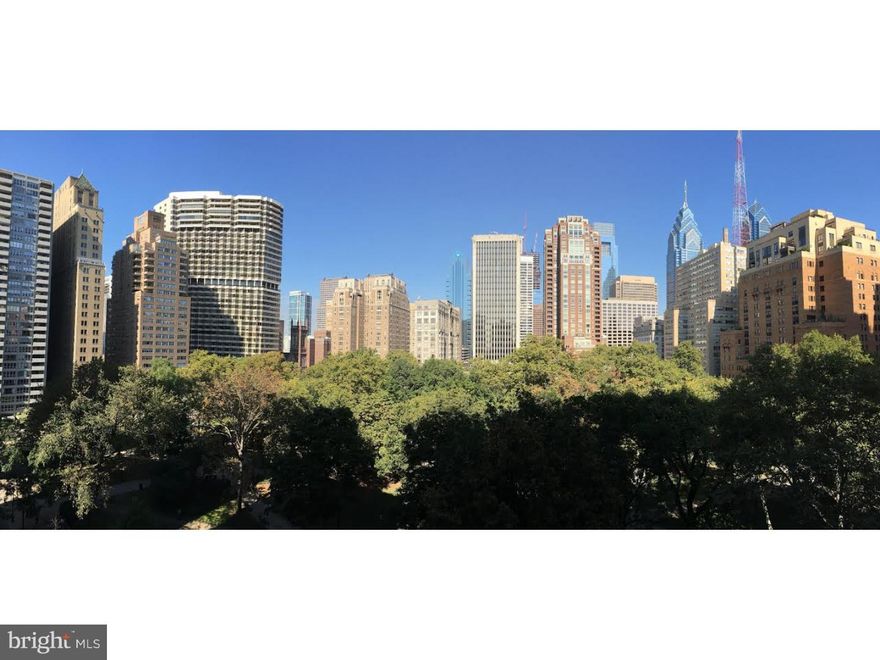 Now is your chance to completely renovate and design your dream studio condo overlooking Rittenhouse Square. This studio is on the 10th floor. Situated a few floors above the treetops with impressively beautiful views. Plenty of natural light. Northern Exposure. Unit 1003 was most recently part of a contiguous unit. Currently there is no kitchen. In its place is a washer and dryer. Piping for kitchen is accessible behind washer/dryer. Full bathroom with stall shower. Rittenhouse square studios rarely hit the market and are in high demand. Make this your city Pied- -terre or a rental property. This is a great space. A value add opportunity you don't want to miss! Easy to show! All Utilities included in condo fee. Sold As Is. The Rittenhouse Savoy is located on the quiet south side of Rittenhouse Square. This mid century modern condominium has 24 hour desk services, roof deck and a gym. Conveniently located steps away from Philadelphia's best restaurants, cafes, bars, and shops. Take advantage of all that Rittenhouse Square has to offer. UPENN, Jefferson, CHOP, Schuylkill River Park Trail, 30th St Station, central business district, Kimmel Center and major highways all with in close proximity.