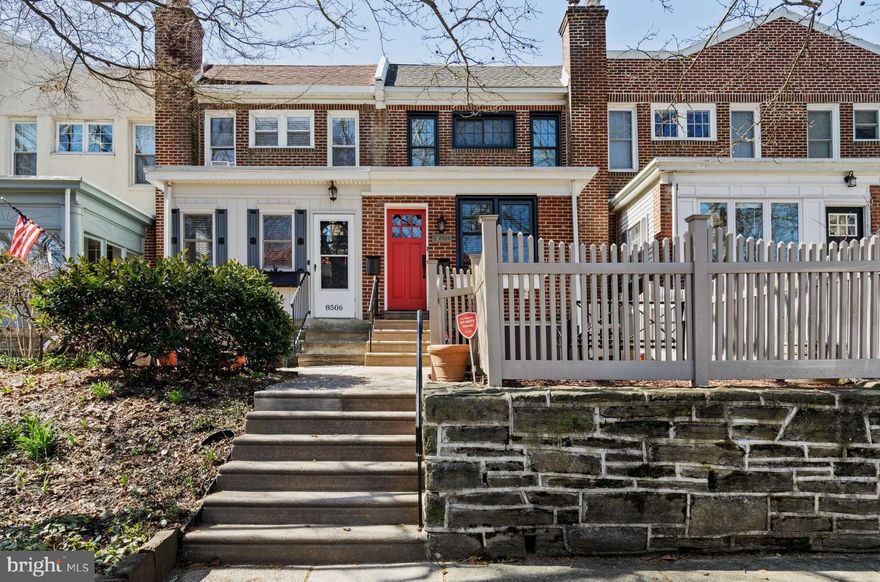 Tucked right in the heart of Philadelphia’s beloved Garden District, 8508 Ardleigh Street is the kind of house that makes you slow down when you walk past. The kind with a perfectly painted front door, overflowing flower boxes, and neighbors who stop by to say hello. It feels like a little European village, except your favorite coffee shop, farmers market, hardware store, and train into Center City are all just steps away.

You’re living Top-of-the-Hill here, just off cobblestoned Germantown Avenue and moments from the trails of the Wissahickon and Valley Green. Morning hike, oat milk latte, vintage shop browse, dinner reservation, all within a few charming blocks. Walkability level: perfection.

Step inside the sunny enclosed porch, kick off your shoes, drop your tote, and exhale. The living room is filled with that hard-to-fake old house magic: original hardwood floors with delicate walnut inlay, thoughtful millwork, and a cozy corner fireplace that practically begs for a glass of red and a rainy Sunday playlist.

The kitchen is the heart of the home and this kitchen pairs classic sensibility with personality: colorful tile backsplash, open illuminated shelving ready for your favorite ceramics, stainless appliances, and a pantry that actually fits everything. There’s even a sunny tucked-away office space for your WFH days.

Upstairs, two spacious bedrooms feel calm and considered, including an ensuite with a walk-in closet worthy of a small boutique. The hall bath delivers spa energy with a skylight, and conveniently placed laundry.

Downstairs, a semi-finished basement houses a 650-bottle temperature-controlled wine cellar. A private driveway and garage make parking blissfully easy, while two nearby train lines make commuting refreshingly painless. Practical upgrades include new windows, 200 AMP service, a new hot water heater, and a high-efficiency boiler.

Chestnut Hill was given the prestigious title of being one of the "Top Ten Great Neighborhoods in the United States" by the American Planning Commission and was recognized as one of the best neighborhoods to live in by Forbes. A National Register Historic District, Chestnut Hill is a residential gem set amidst the natural beauty of the Wissahickon Valley, known for its leafy streets, beautiful architecture, independent shops, and a sense of community that feels increasingly rare.

Historic charm, thoughtful design, and the kind of walkable lifestyle that makes life feel just a little more cinematic. You’re going to love it here.