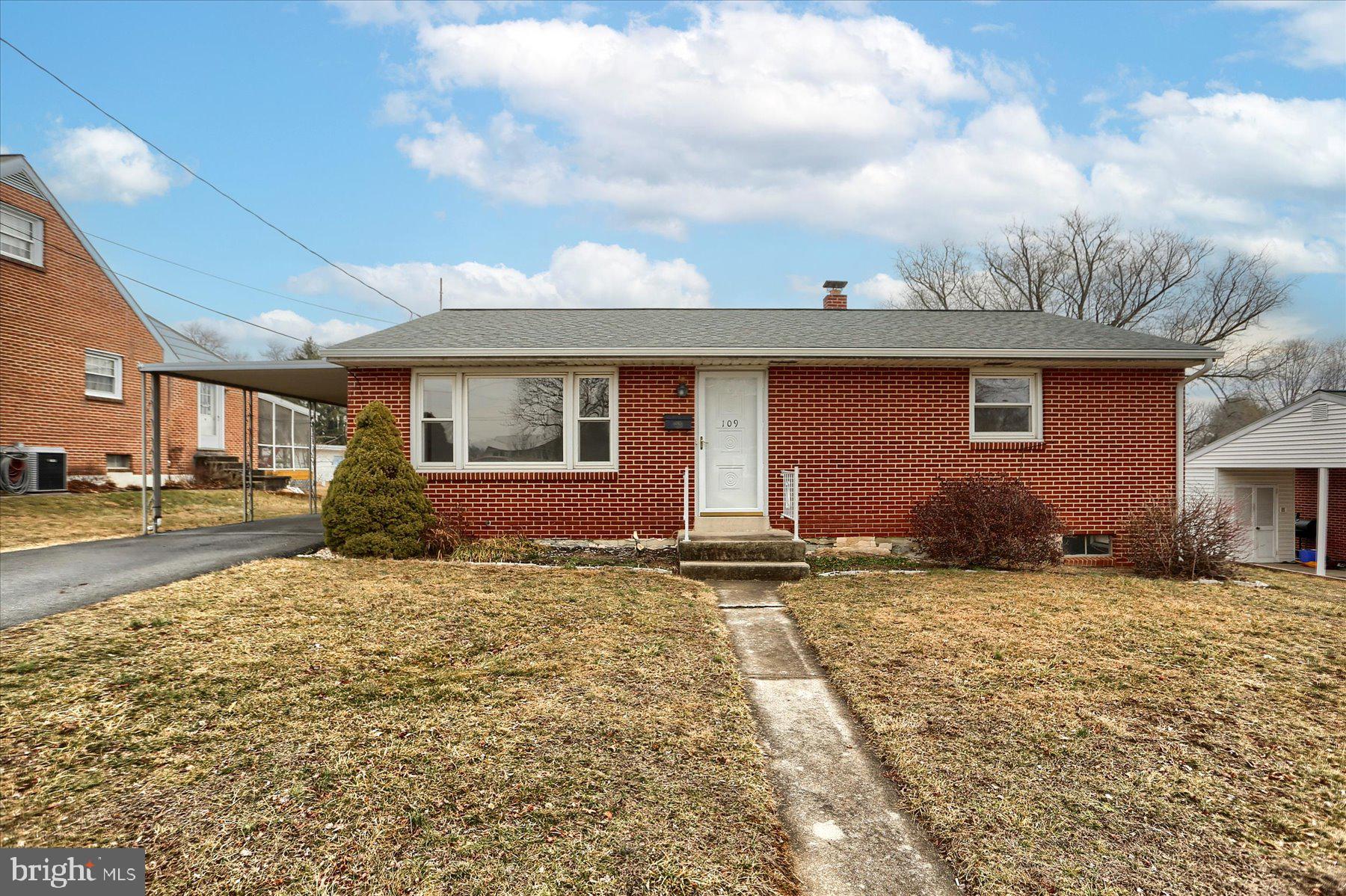 Tucked away in the heart of Hummelstown, this delightful 2-bedroom, 1-bathroom home radiates warmth and character. Freshly painted from top to bottom, the interior exudes a crisp, clean ambiance that complements its timeless charm.
Step inside to discover a bright and airy living space, where natural light pours through well-placed windows, creating an inviting atmosphere. The thoughtful layout maximizes both comfort and functionality, making it an ideal space for first-time buyers, downsizers, or anyone seeking a cozy retreat.
The heart of the home is the kitchen which features plenty of cabinetry, a view of the backyard, and a storage area for pantry items. Just beyond, the living and dining areas offer seamless flow, perfect for entertaining or quiet evenings in.
The two generously sized bedrooms provide a tranquil escape, each with fresh paint, ample closet space, and a serene atmosphere. The full bathroom has been beautifully maintained, offering a bright and stylish design.
Outside, the home boasts an attached carport, providing convenient covered parking and extra storage space. Enjoy the charm of a beautiful backyard, perfect for morning coffee, weekend relaxation, or summer barbecues. Located within the Lower Dauphin School District, this home is just minutes from Hershey, major highways, and local dining and shopping, offering both convenience and tranquility.
Schedule a showing today before this opportunity is gone!