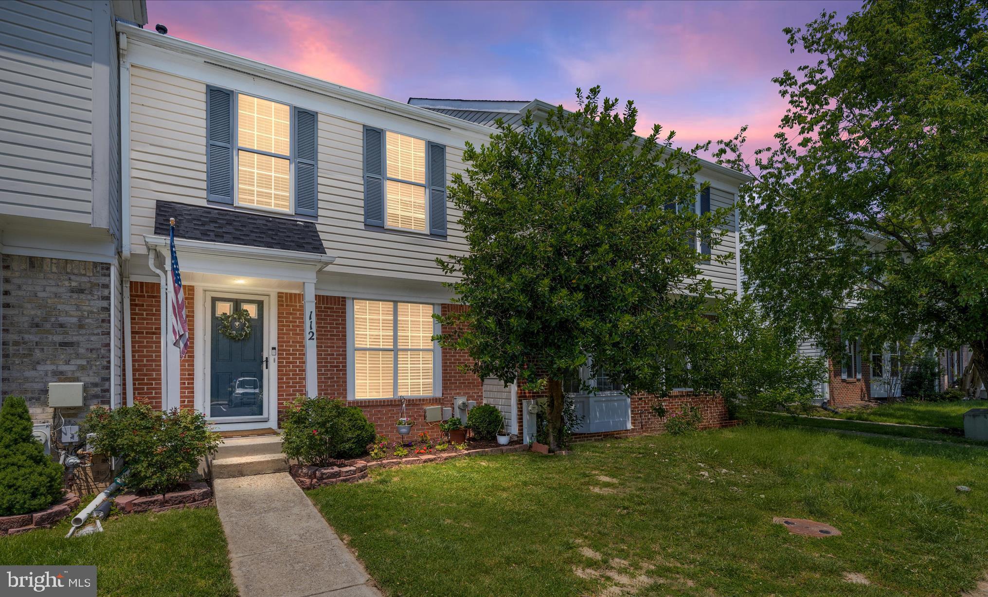 Welcome to 112 Militia Place—an exceptional townhome nestled in the sought-after Seven Oaks community of Odenton. This 3-bedroom, 3.5-bath residence offers 1960,square feet of thoughtfully designed living space, perfectly blending comfort and convenience.
Step inside to discover an open-concept main level adorned with beautiful floors and recessed lighting creating a warm and inviting atmosphere. The gorgeous kitchen boasts upgraded countertops, stainless steel appliances, and ample cabinetry, seamlessly connecting to a spacious dining area—ideal for entertaining guests or enjoying big gatherings.
Retreat to the expansive primary suite featuring vaulted ceilings, a walk-in closet, and a luxurious en-suite bathroom with double sinks and a tiled tub/shower combination. Two additional bedrooms and a full bath complete the upper level, providing ample space for family or guests.
The fully finished walk-out lower level offers versatile space for a home office, gym, or guest suite, complete with a half bath and additional storage. Enjoy serene views from the composite deck overlooking lush woods, offering a private oasis for relaxation.
Residents of Seven Oaks enjoy access to a wealth of amenities, including a community pool, fitness center, basketball and tennis courts, and tot lots. Conveniently located near Fort Meade and major commuter routes, this home offers the perfect balance of tranquility and accessibility. Roof 2022, HVAC 2017 est. water heater 2019 est.
Experience the lifestyle you've been dreaming of —where comfort meets community.
2 assigned parking spots-