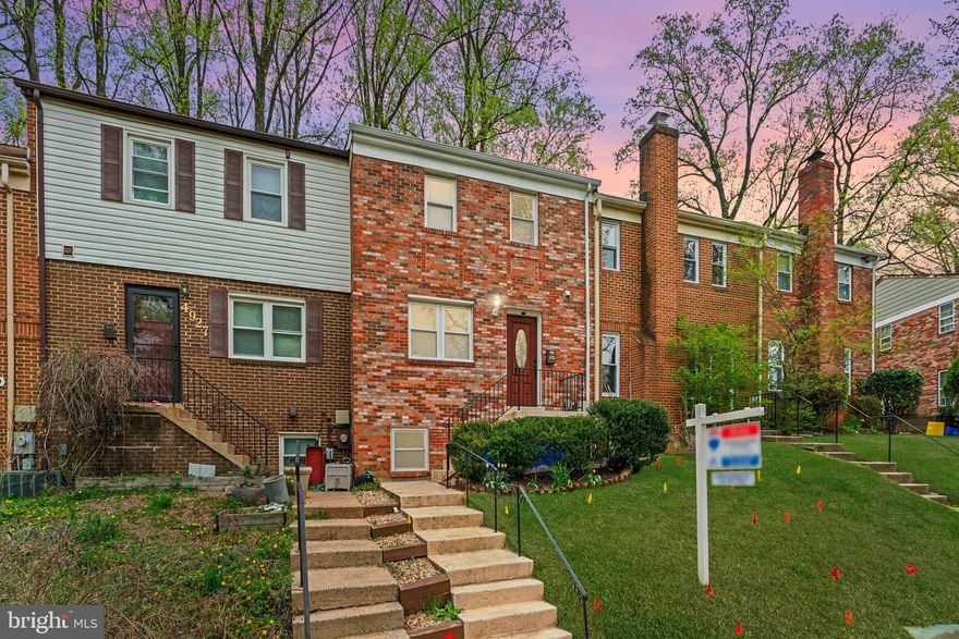 Spectacular Brick-Front Townhome in Aspen Hill Park! Welcome home to 4925 Arctic Terrace—a beautifully maintained, move-in-ready townhome in the heart of Rockville. This spacious and stylish home features an updated kitchen with granite countertops, stainless steel appliances, custom cabinetry, and a tasteful tile backsplash—a true culinary delight. Enjoy the warmth of wood floors throughout the dining area and dramatic two-story family room, bathed in natural light and enhanced by elegant crown molding and decorative wainscoting. Upstairs, the expansive primary suite offers a walk-in closet and fresh paint, creating a peaceful retreat. Two additional generously sized bedrooms and a full bath complete the upper level. The versatile lower level boasts a large bonus room—perfect as a fourth bedroom, guest suite, home office, gym, or rec room—plus a spacious laundry room with an updated washer and dryer, oversized storage space, and a newer water heater (2022). Attic insulation was also updated in 2022 for added energy efficiency. Step outside to a private, low-maintenance backyard featuring a gorgeous stone patio, mature trees, a privacy fence, and two extra storage sheds. All of this in an unbeatable location with easy access to Rockville Pike, Georgia Avenue, the ICC, and I-270—just minutes from downtown Rockville and Silver Spring. Lovingly cared for and truly turnkey. Schedule your private tour today!