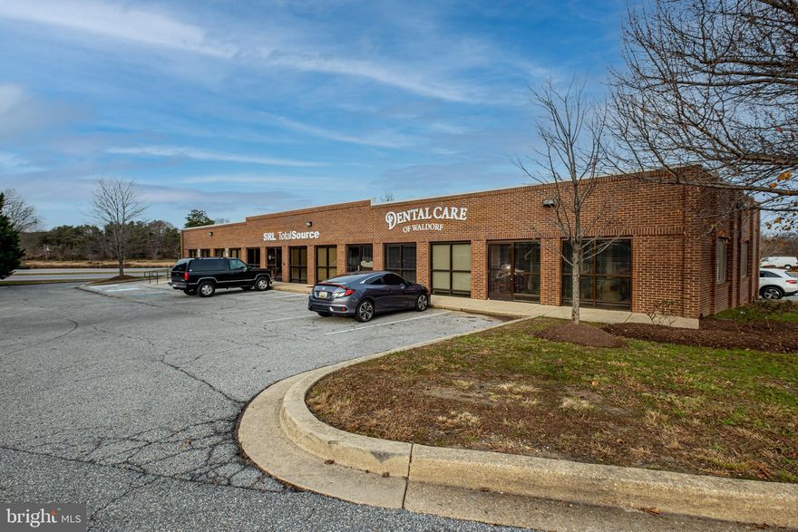 INVESTMENT SALE - 8% Cap Rate: 18,060 SF +/- Multiple Tenant Office Building Located in Waldorf, MD. Corner Lot Located at Intersection of St. Thomas Drive and St. Charles Parkway. Various Lease Terms. Zoned St. Charles PUD. Approx. Public Water & Sewer.