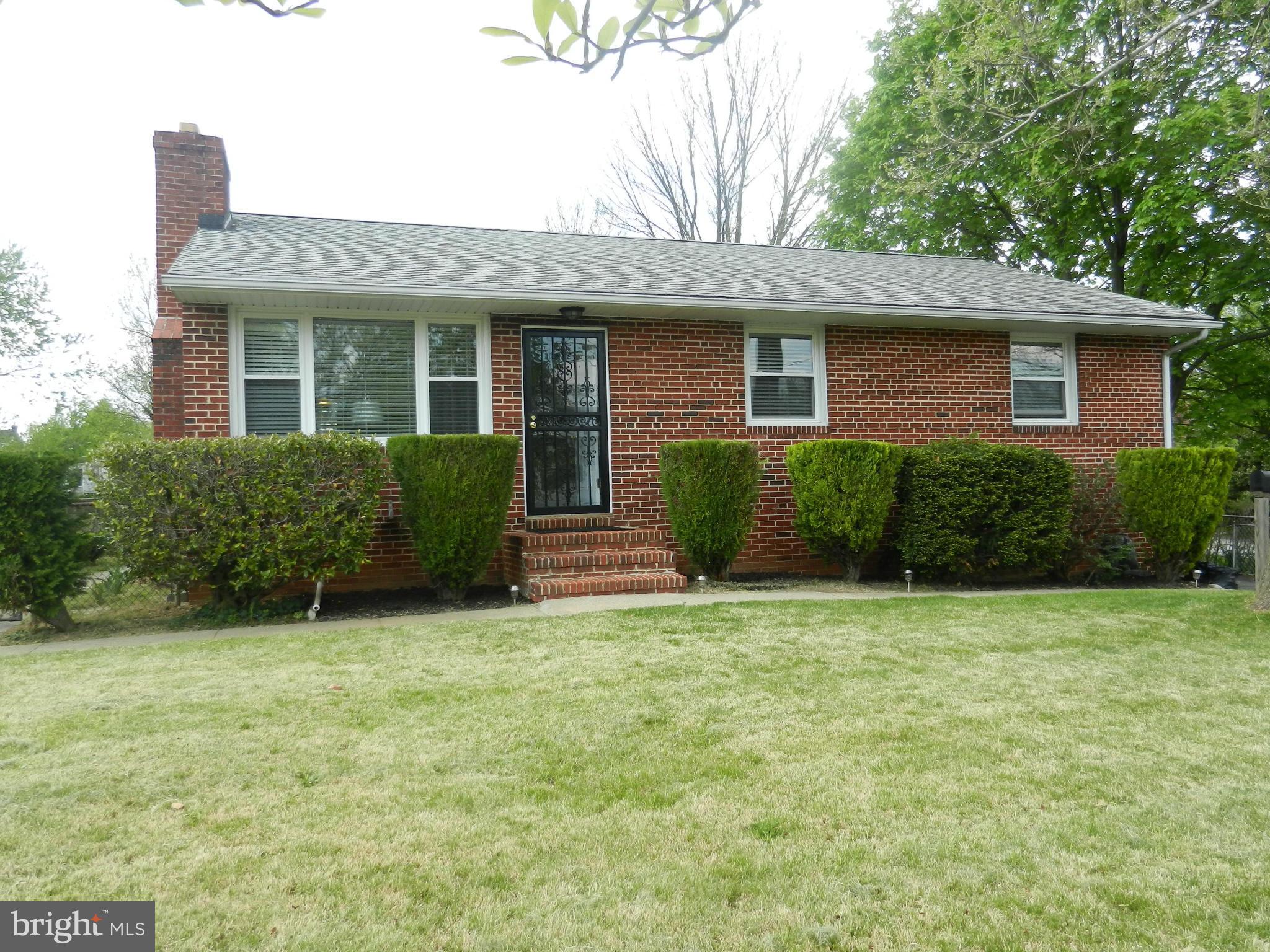 Beautifully updated 4BR/4BA all brick rancher with hardwood floors on main level. Updated kitchen with granite counter tops, stainless steel appliances, ceramic tile backsplash, and breakfast nook. MB with walk-in closet. Newer elec upgrade, windows, HVAC, water heater and roof. Central air throughout. Spacious, fully finished basement. Huge fenced back yard with 2-car garage and landscaping.