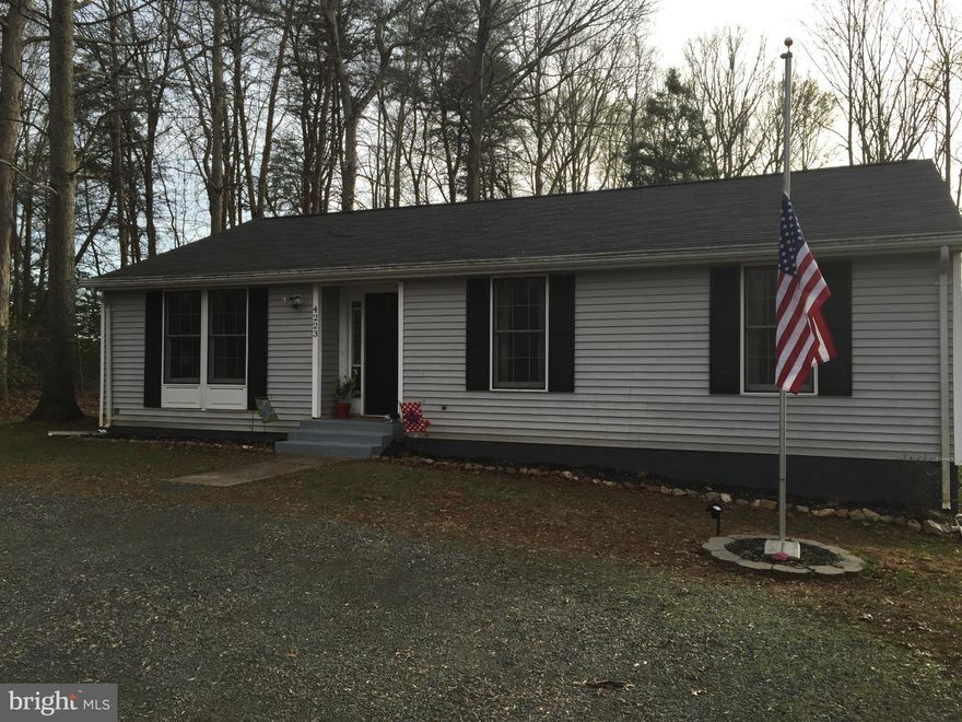 Charming describes this cute rambler sitting on 1.2 acres. 3 bedrooms and 2 full baths.  Fenced back yard for animal and child safety.  Fire pit and sitting area for evening entertainment. Large deck. Move in and enjoy the nature.  Ready to move in.