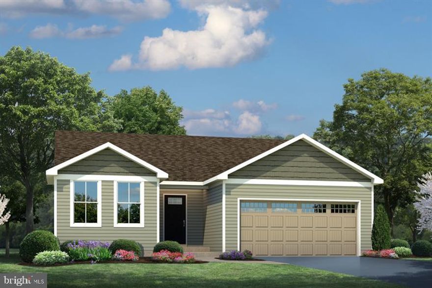 TO-BE-BUILT - Gorgeous Spruce Floorplan available at Stonecrest! The Spruce - the convenience of single floor living with all the amenities you need in a 3 bedroom, 2 bath home. The secondary bedroom wing features two large bedrooms and a convenient hall bath. Off the 2-car garage, an arrival area banishes clutter, and a large coat closet and laundry room put everything you need in one place. The large and inviting Great Room runs the entire rear of the home with its open-concept design keeping it airy and filled with light. The kitchen features a large island with room for seating, while a cozy eating area provides space for sit-down meals. Off the main living area, but still private, the large and accommodating owner's bedroom features a private bath and an amazing walk-in closet.  Over 1290 sq. feet.    Basement options also available! Images shown are representative only.