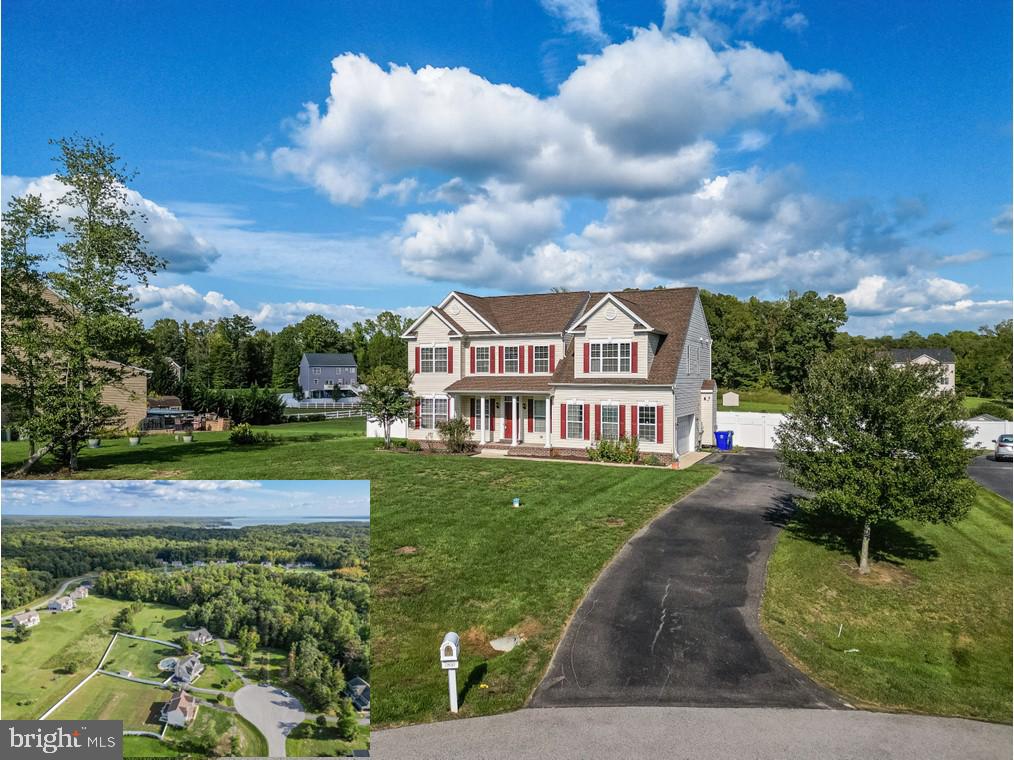 Pristine & sparkling is what you’ll find w/ the beautiful home on a culdesac street in the sought after “Knotting Hill” community in Port Tobacco. Flat level yard w/ white vinyl privacy fencing, large deck off of the kitchen. Beautiful covered front porch leading into the main level offering a spectacular kitchen w/ oversized walk in pantry & butlers pantry, large island, double 30 inch ovens, it’s truly set up for entertaining. Family room offers gas log fireplace, large open room to the kitchen area. Upper level features large owners suite w/ sitting area, large walk in closet, super bath w/ built in tub & shower and 3 spacious guest rooms. As added convenience option, the laundry ROOM (not closet) is located on the bedroom level. Lower level features large storage & mechanical room, framed out room w/ plumbing for a future full bath, game room, family room & 6 ft. slider to the back yard. The entire house has been freshly painted w/i the past year. It’s a 10, I promise! HOA is $600 per year. Plenty of room in back yard for a pool