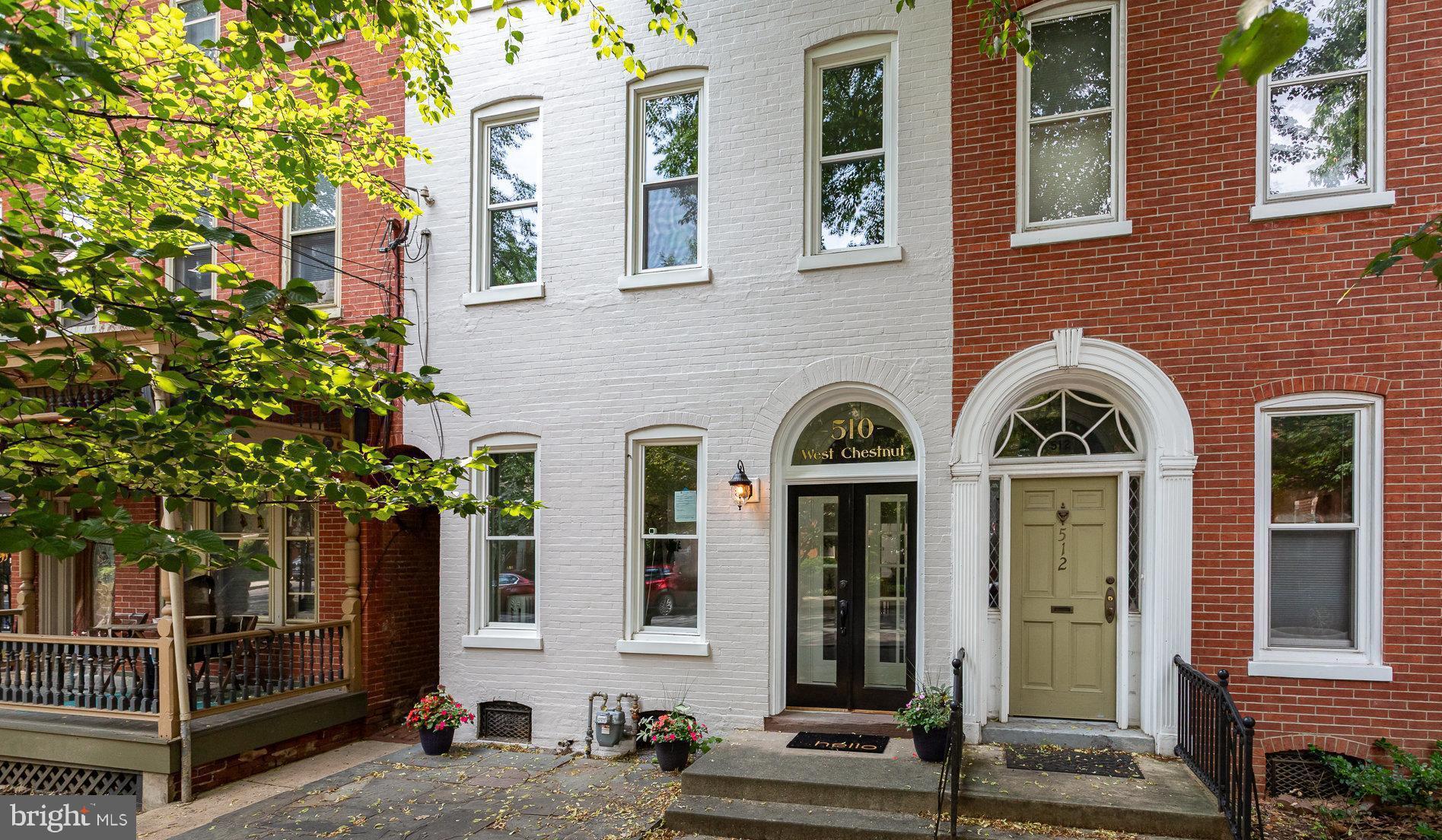 Location, Location, Location! Welcome to 510 W Chestnut Street, a stunning, fully renovated home in the highly desirable Chestnut Hill neighborhood of Lancaster City. This 3-story beauty blends its historic charm with modern updates and is just steps away from Lancaster’s best restaurants, shops, coffee shops, and more!
Inside, you’re greeted by an inviting entryway with elegant French doors that lead into a bright and spacious living room, highlighted by floor-to-ceiling windows and an exposed brick staircase. The main floor features new engineered hardwood flooring and a beautifully updated kitchen complete with granite countertops and stainless steel appliances.
Offering 4 bedrooms and 2 full bathrooms, this home provides generous space across three levels. Upstairs, luxury vinyl plank flooring flows throughout the second and third floors, and the convenience of a dedicated laundry room on the second level adds everyday ease.
Enjoy your own private, fenced-in backyard oasis featuring a large deck and low-maintenance turf.
Don’t miss your opportunity to own this move-in ready gem in one of Lancaster’s most sought-after neighborhoods!