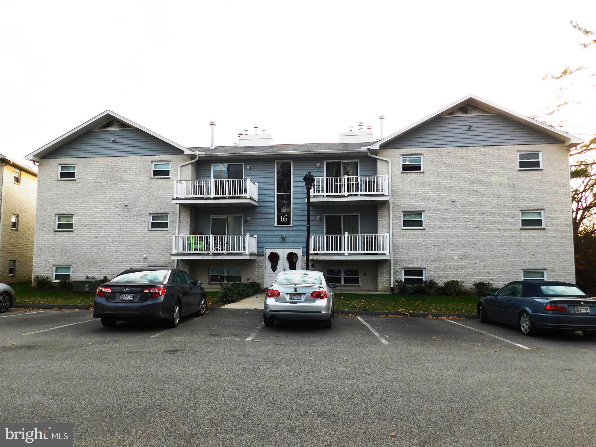 Ready for immediate occupancy! Built in 2010, this condo offers 2 BR, 1 bath, fully equipped kitchen, FP in living room and sliders to rear deck. Freshly painted and all new carpet, sure to please your tenants! Convenient to shopping, public transportation, I-83 and commuter routes. Use LNF application or apply online, application fee $45 per adult.