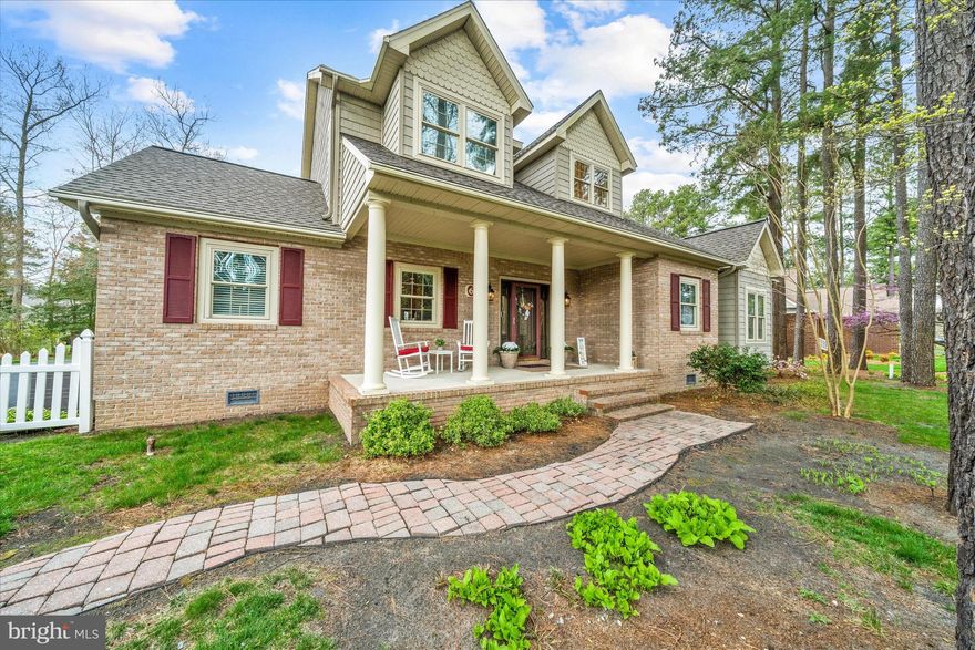 This Custom Built, Charming Cape Cod sits on over a half acre and backs to a beautiful pond view.  Located in sought after Cinderberry Estates, this premier home is one to see.  From the moment you step in to the foyer, you'll appreciate the very open floor plan.  The great room has laminate hardwood flooring, vaulted ceiling and transom windows located above the tasteful gas fireplace that is the focal point of the room.  Open to the kitchen and dining area, it is a great home for entertaining guests.  The kitchen features gorgeous, custom maple cabinetry; tile flooring; recessed lighting; custom range hood vent; stainless appliances; and Silestone counter tops that give unique depth and color.  The main floor also has an office space, nursery/ 2nd office, pretty powder room and 1st floor laundry.  But, one of the best features is the main level, huge primary bedroom with hardwood floors, large closets and 2 full baths!  Upstairs find a second living area in the loft, 2 additional bedrooms, a hall bath and another room that could easily be converted into a 4th bedroom.  The screened porch and paver breezeway takes you to the oversized (26.5' x 24') 2 car garage that hosts a 1/2 bath and a full stairway to an additional storage area. There is also a (14 x 12) shed for storage.  From the great room, step through French doors to the back of the home that offers a relaxing oasis with a large deck and view of a pretty pond.  The home was just freshly painted with neutral colors.  Additional features include a conditioned crawl space, tankless water heater, 2-zone HVAC system, irrigation system, alarm system and a new Roof 2026, large shed and an updated deck!