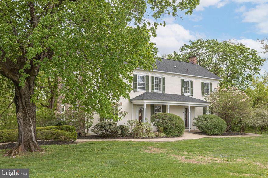 Timeless Bucks County Stone Farmhouse. Set within a beautiful open landscape, this simply charming and thoughtfully updated four-bedroom stone farmhouse captures the warmth, character, and appeal that define authentic Bucks County living. Bathed in natural light, the home blends historic craftsmanship with modern comfort throughout. The covered porch  with double doors lead to a large entry with plenty of room for seating, art and welcoming guests. Original wide-plank wood floors, exposed stone walls, and rich architectural details reflect the home’s early American heritage, but are enhanced because of the high ceilings and abundant tall windows has many exposures of natural light creating inviting spaces for both everyday living and relaxed entertaining. The main level has a great floor plan with large rooms not typical of early homes. The pretty living room with stone exposed walls is beautifully appointed and enjoys views in a quiet space. The great room is expansive and has easy access to the second level.  At the heart of the home, the country kitchen is wonderfully simple ,pure and charming! Featuring brick floors, exposed beams, and a propane stove. A cozy sitting area is perfect for nesting!  The nearby dining room offers expansive sunny dining space, is surrounded by walls of windows and scenic views. Enjoy the ease of access to outdoor space perfect for outdoor dining. Generous main floor living space for spreading out with family or guests, and main  floor powder room and laundry room. The upper level features 4 bedrooms and 3 full baths which have all been updated. The primary suite with exposed stone walls reflect the home’s historic roots. The primary bath features a beautiful  Carrera marble walk in shower and convenient space. 2 additional updated baths, and sitting alcove flex space make a perfect area for reading.  Outside, the property unfolds across open grounds and pretty gardens with flowering trees, and sweeping country views in a rural setting close to all your needs! Beyond the main residence, the impressive barn offers beautifully finished space with Wi-Fi, wet bar, media, and entertainment areas two massive barn doors swing open to long distance views—an exceptional setting for entertaining,  a creative studio, or inspired work-from-home space, offering remarkable versatility and lifestyle possibilities. Additional unfinished barn space, perfect for housing, chicken, sheep, goats, ample storage for workshop space, tool shed or garden equipment to complete your outdoor activities. Public Sewer!! Automatic Generator! A home where historic charm and modern comfort come together in one of Bucks County’s most timeless picturesque settings! A wonderful opportunity to create your dreams in this special home with so much to offer!