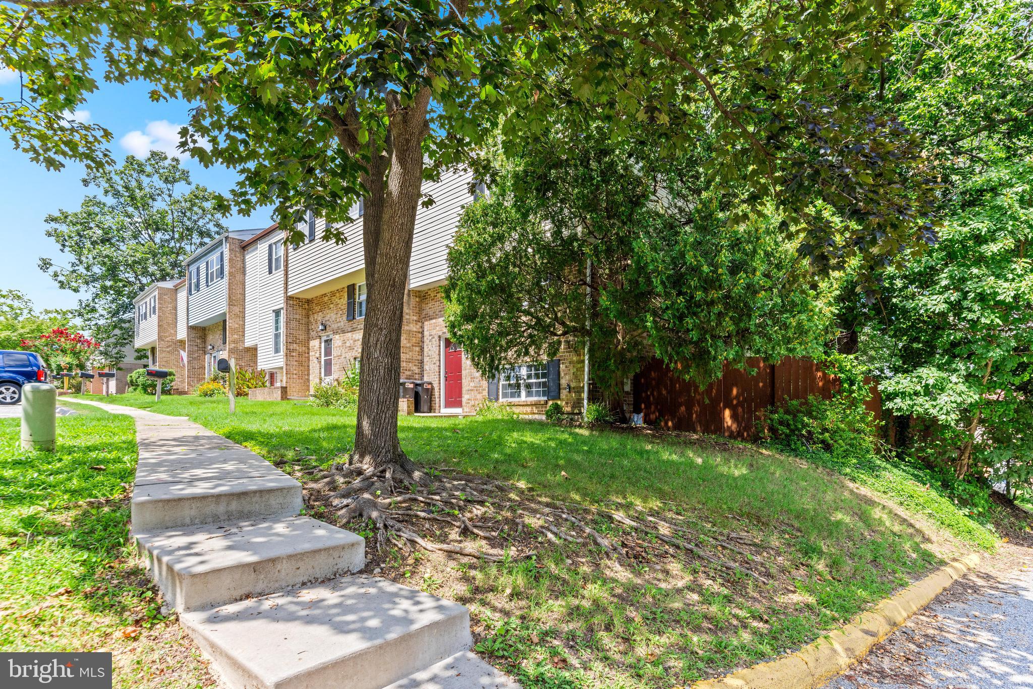 Rarely available end of unit townhome in one of the most desired family friendly communities! Pets welcome, washer and dryer in unit, spacious bedrooms, private/separate floor second master in basement, and 3 minutes from 695! All interested parties must reach out to the listing agent to get the application details, and we recommend you attend the open house Saturday from 12-2 as all showing requests will be encouraged for that timeframe. Qualified tenants that submit applications first, will be considered immediately; looking for immediate occupancy.
