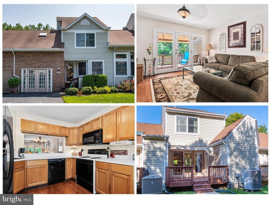 OPEN HOUSE Saturday, 10/7 11am-1pm***Bridgepointe Townhome  - this desirable Kent Island Community is located just off Rt. 50.  Fabulous Two Story Townhome  is ready for YOU!  Inviting Front Porch and Foyer opens to Beautiful Kitchen with Breakfast Nook,  Large Dining and Living Room includes Brilliant Hardwood Flooring.  Bright Open Floor Plan. Sliding Door - opens to Large Deck w/built in storage shed and Electronic Awning. Relax and enjoy the peaceful views.  Second Floor includes Master Suite with Private Bathroom, Second Bedroom and Den (could be 3rd Bedroom) and Full Bath in Hall.  NEW in 2023 Hot Water Heater, Dehumidifier in Crawl Space, Washer and Dryer.  The Garage was converted into step down Family Room with French Doors and lots of overhead storage. Bridgepointe Community has a Storage Area for Boats/RV's (see HOA Docs). Stroll beside the Beautiful Community Pond with Fountain and Cross Bridge.  Make your move today  - Close to Waterfront Dining, Kent Narrows, Cross Island Trail, Shopping, Medical and more!