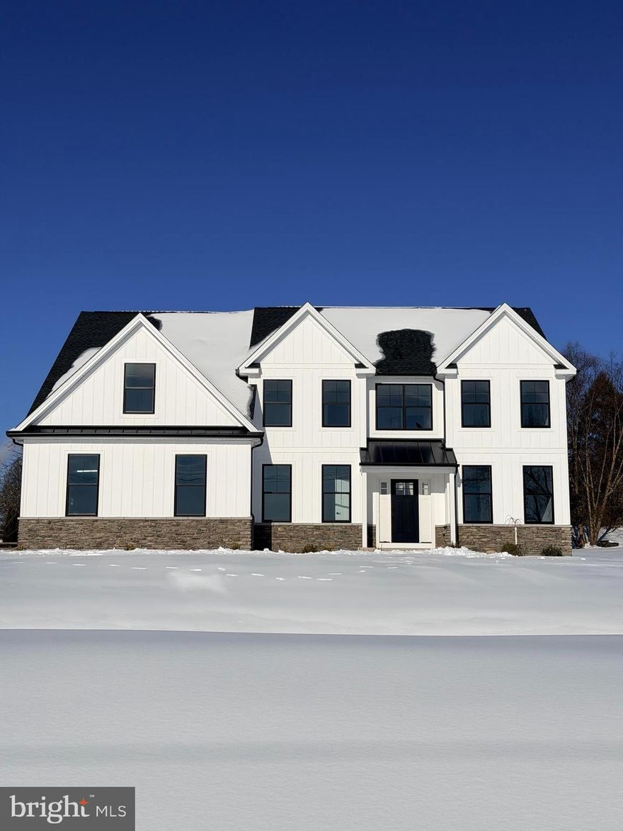 Beautiful Lafayette Model home with 3,321 Square Feet of living space. Located minutes from Phoenixville, this 4-bedroom, 3.5 bath modern colonial  features details carefully selected and quality crafted. Deluxe upgrades include GE model appliances, custom designed maple cabinetry, wide plank oak hardwood flooring, and much more! Step inside the foyer, with it's grand staircase and elegant appointments. This home features a traditional open concept floor plan, great for hosting friends and family. The massive gourmet kitchen has quartz countertops, oversized pantry closet and separate breakfast area.  A generously sized primary bedroom features a bonus upgraded cathedral style ceiling with a custom walk in closet. The primary bath is luxurious with it's Moen faucets, custom oversized maple vanity, oversized natural Carrara Marble shower with frameless glass, and a free standing soaking tub. Three additional bedrooms, laundry, and  two full baths complete this floor. Don't miss the opportunity to own a home in a wonderful location on an oversized lot and it's close proximity to the excellent bars and restaurants in the heart of nearby Phoenixville. You'll love the spacious lot which gives a charming and private atmosphere. The photos shown are of the actual home. Touch ups and finishing touches are currently underway.