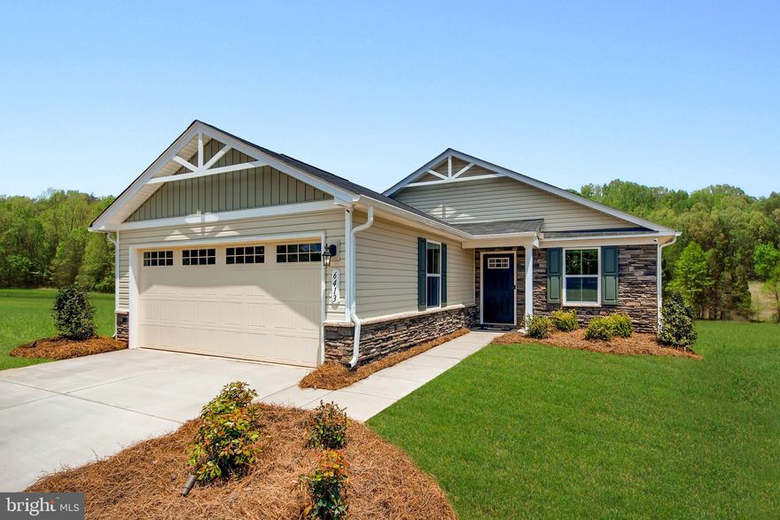 To be built ARUBA BAY at the new CARDINAL POINTE by Ryan Homes. You want to keep your independence. You're looking for a new home that offers the right amount of space without the shared walls or high floors of apartment living. The Aruba Bay is for you. The Aruba Bay was designed with modern living in mind. Enjoy all the style and comfort you want with the space and flexibility you need. The gourmet kitchen seamlessly flows into the great room for a relaxed setting that's ideal for gathering with friends. Use the flex room in this 2-bed, 2-bath floor plan as dining space, an office or however else you like. The luxurious primary suite stuns with its seated shower and oversized walk-in closet. Come see why The Aruba Bay can't be beat. The simple approach to keeping your independence is one reason so many people will choose the Aruba Bay.  All the details have been taken care of for you! Wider doorways & hallways, Primary bathroom with walk-in shower and seat, level handled door knobs, lowered light switches, and more.  Main-level living has never been so convenient! Enjoy sidewalk lined streets and a community picnic pavilion.  It's that easy. What are you waiting for?  One-Level Living will allow you to own a new home and take advantage of all the benefits of home ownership! Cardinal Pointe offers floorplans for everybody! It's the perfect match for those looking to downsize.  Basement homesites are available as well. Photos are representative only.