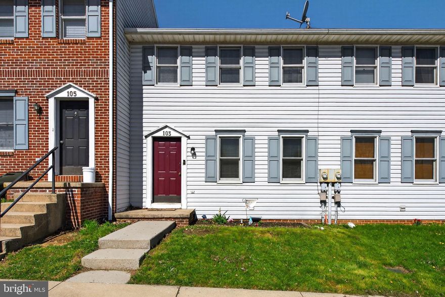 This charming townhouse in North Cornwall Village offers a perfect blend of comfort and functionality. Built in 1992 and thoughtfully maintained, this home features a traditional design with modern updates that cater to today's lifestyle. Step inside to discover a warm and inviting interior, where plush carpeting and vinyl flooring create a cozy atmosphere. The spacious combination kitchen and dining area is well designed for best use of space and all kitchen appliances are included: dishwasher, electric oven/range, refrigerator, and microwave. With two generous-sized bedrooms and one and a half bathrooms, this home provides room for comfort and relaxation. The unfinished full basement offers endless storage space, laundry, and even room for a workshop. Outside, enjoy the serenity of a cul-de-sac location with a mostly level lot that includes a cute front yard and a rear yard with deck and some shrubs for privacy- ideal for outdoor gatherings or quiet evenings. Parking is a breeze with off-street spaces available. It even has an attached utility shed for extra storage. This delightful property is not just a house; it's a place to call home, where comfort meets convenience in a welcoming community with easy proximity to shopping, dining options and a local park.
 Don't miss the opportunity to make it yours!