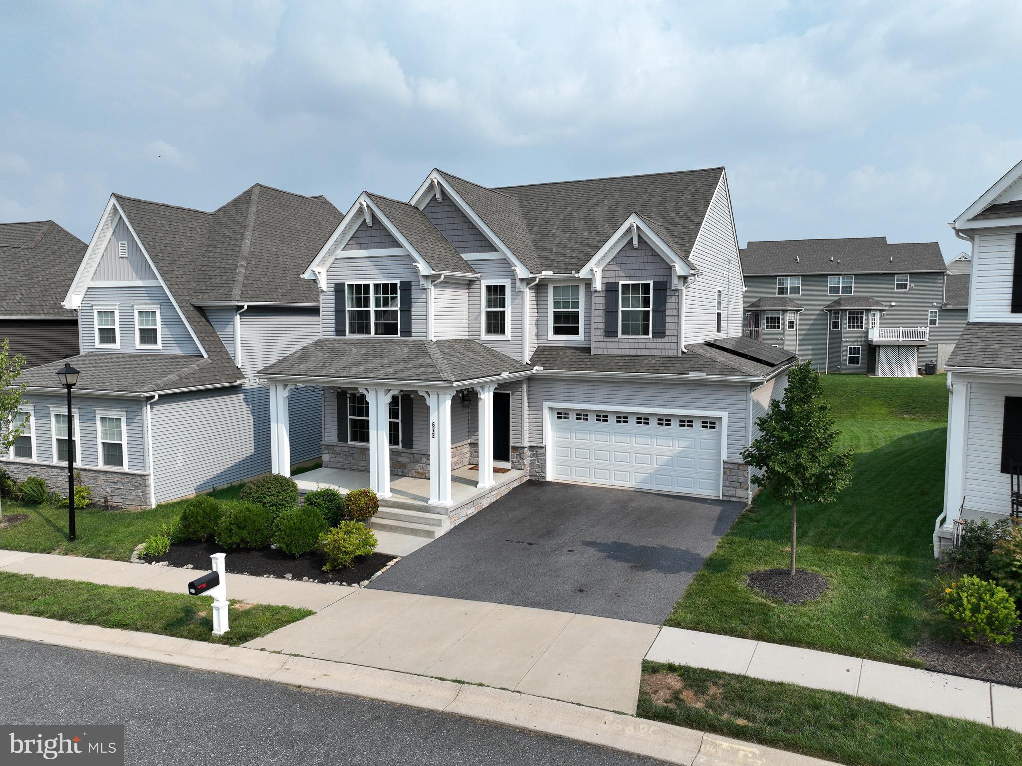 Welcome to 672 Stockdale Drive in the desirable Worthington community of Lancaster. This beautifully maintained 4-bedroom, 2.5-bath home offers nearly 2,400 square feet of modern living space with a bright, open layout perfect for both relaxing and entertaining. Built in 2021 by Keystone Custom Homes, it features a spacious family room, Modern kitchen, Walk-in pantry, private owner’s suite, Venetian Bathroom featuring jacuzzi with jets, Walk in Closets throughout and convenient upstairs laundry. If you are looking to save money on your electric bill, then look no further! The solar panels on this home offer great savings for the owner to produce extra energy and earn cash back. The system is 2 years old. Owner will be paying solar off at closing. The current owner has all the details and paperwork. Feel free to ask any questions.
This home is located in Manheim Township School District, just minutes from shopping, dining, and major routes. Enjoy the benefits of a quiet neighborhood with a low-maintenance lifestyle—schedule your private showing today!
