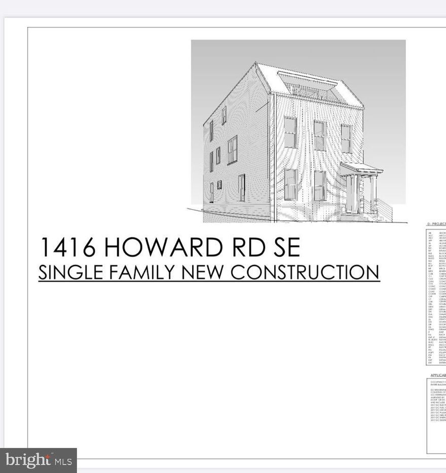 Is there a Development Opportunity in SE Washington DC | R-3 Zoned Lot with Approved Plans and ADU Potential?

Prime development opportunity in Southeast Washington. This large R-3 zoned parcel offers exceptional flexibility for residential construction and is being sold with approved plans for a single-family home with an accessory dwelling unit (ADU), providing an immediate by-right build opportunity.

The proposed build includes a 3-bedroom, 2.5-bath primary residence plus a 2-bedroom, 1-bath ADU, creating a powerful house-hack or income-producing property. Live in one unit while renting the other to help offset your mortgage, or use the ADU for extended family, guests, or long-term rental income.

Why This Property Stands Out

• R-3 zoning in Washington DC allows row dwellings and attached single-family homes
• Large lot size may support the potential for multiple attached residences, subject to subdivision and District approvals
• Approved architectural plans included, saving months of design and planning time
• By-right construction potential for faster development timelines
• Ability to customize finishes and design selections

Ideal For

✔ Residential builders and developers
✔ Investors seeking DC development opportunities
✔ Buyers interested in house hacking with an ADU
✔ End users wanting to build a custom home in Washington DC

Multi-Lot Development Opportunity

Three additional nearby parcels are available, creating a rare opportunity to assemble up to four buildable lots in Southeast DC:

• 1416 1/2 Howard Road SE
• 1417 Morris Road SE
• 1415 Morris Road SE

Buy one, multiple, or all four lots to maximize development potential.

Located in a rapidly evolving section of Southeast Washington DC, this property offers strong long-term appreciation potential and convenient access to major employment centers, transit, and redevelopment corridors.

Buyer to independently verify zoning regulations, density, subdivision potential, permits, and development feasibility with the District of Columbia.