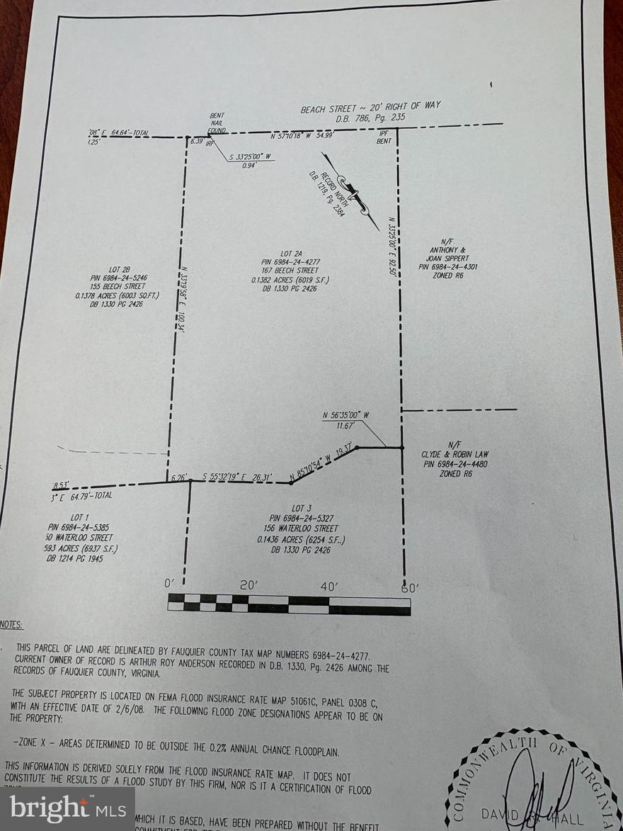 Great small building lot in-town Warrenton .  Water and sewer tap fees have been paid...culverts installed.  Adjoining lot for sale, same price Lot 2B.   Great in-town location  with easy access to up-town businesses.   Call lister with questions