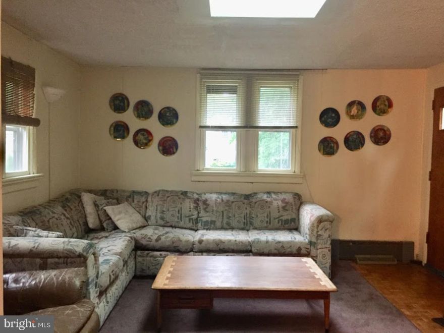 Charming ranch home in a fabulous location Between Elkins Park and Melrose Park train Stations?20 mins into town Blocks from Elementary School Beautiful diverse neighborhood Tremendous amount of storage space Driveway for several cars Within walking distance to Creekside Coop, Coffee Shop, Bakery, Bookshop, several restaurants Active local Arts community Easy access into town