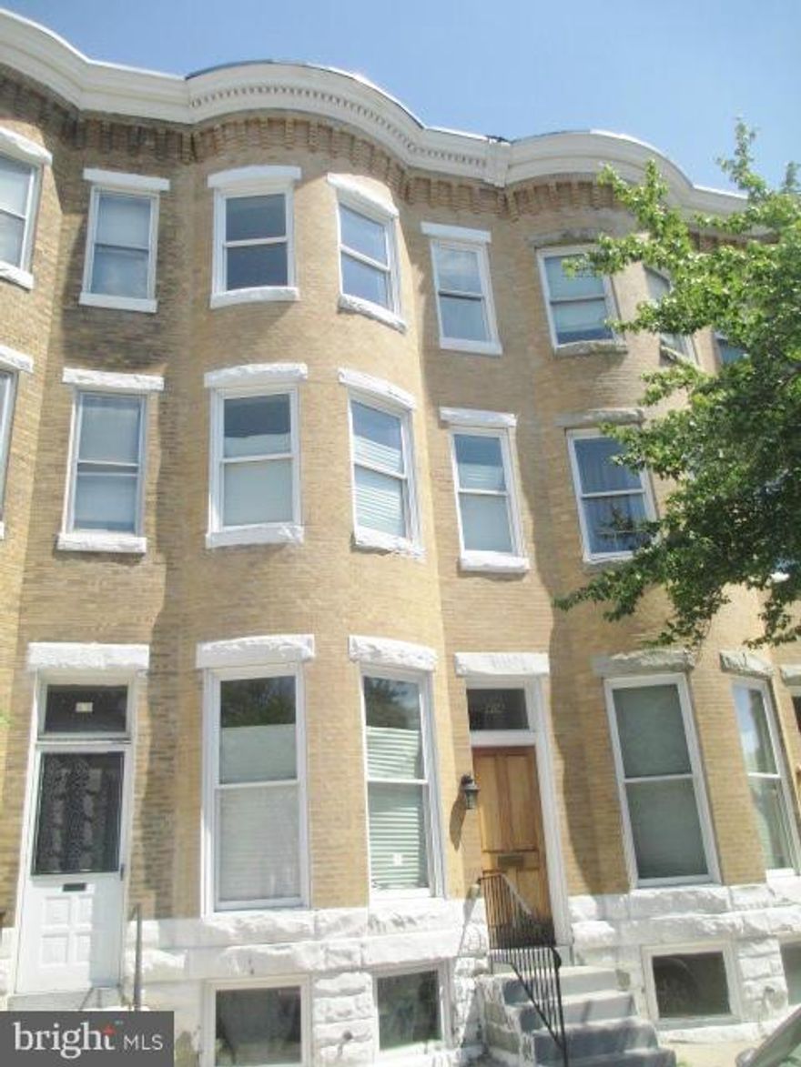 Spacious, solid home with many recent updates including central a/c, kitchen & baths, refinished wood floors, replacement windows. Attractive original staircase. Fenced rear yard. Seller is exempt from transfer and recordation taxes so buyer pays all. Sold as-is but home appears to be in sound condition.