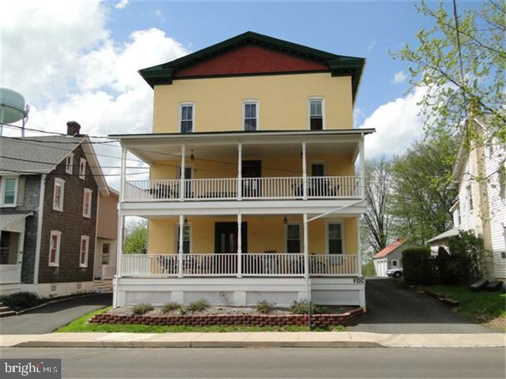 This historic cigar box factory was renovated into luxury condos. Exposed brick, hardwood floors, stainless steel appliances, ceramic tile floors. This open loft concept will make you feel like your living in a New York style flat, in the middle of beautiful bucks county countryside. Once you walk thru the electronically secured door, you will notice the original freight elevator that was restored to give you a sense of the past. Then when you walk into your 3rd floor unit you will immediately notice the 13' ceilings. This unit is move in ready. Washer/Dryer, Refrigerator, Dishwasher, Microwave are all included...just bring your clothes to fill the two huge walk in closets. The 2 full bathrooms provide beautiful wood vanities and tile floors. The kitchen is fully equipped with stainless steel appliances and 42" cherry cabinets. There is additional storage in the basement.